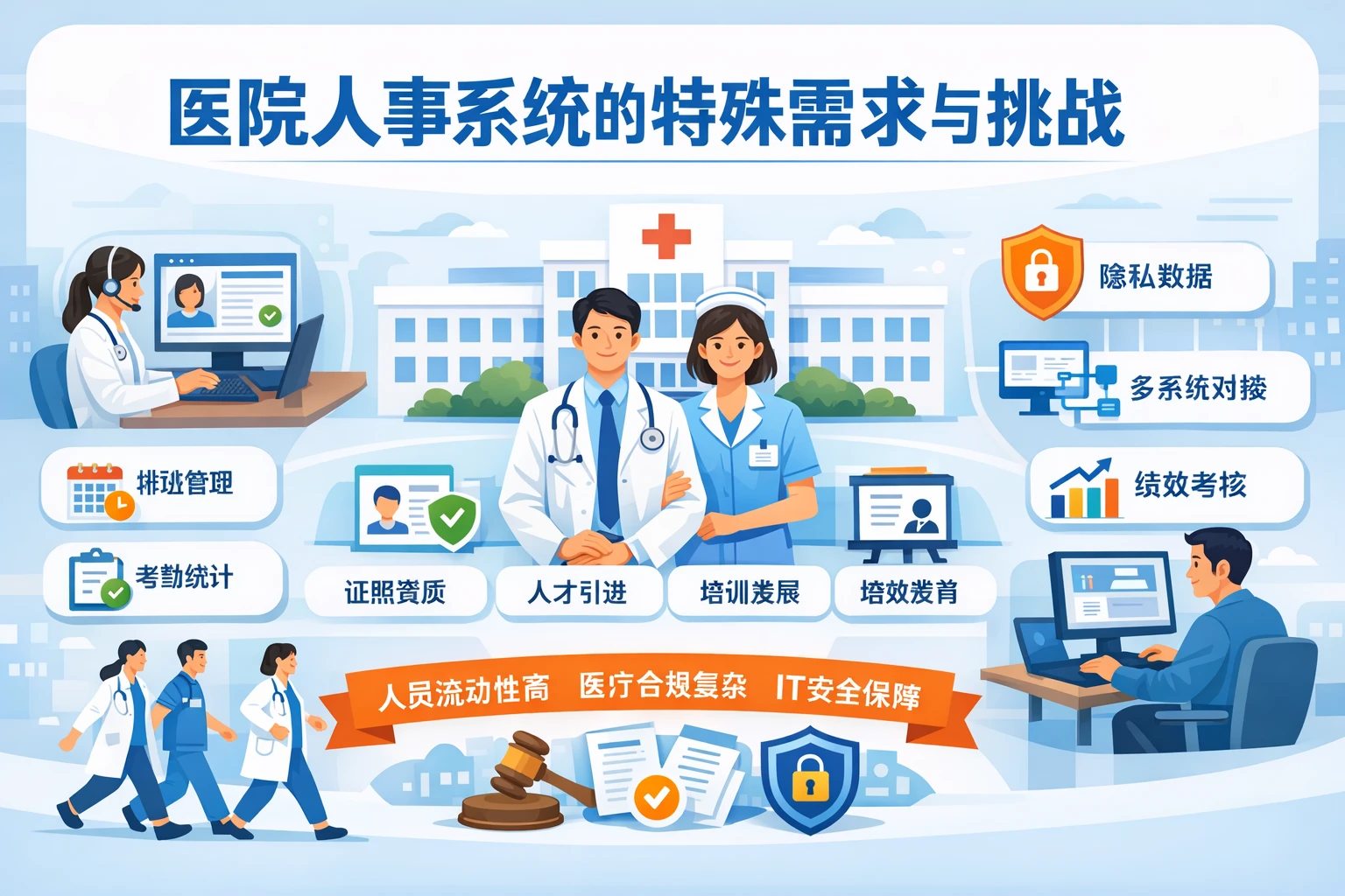 医院人事系统的特殊需求与挑战