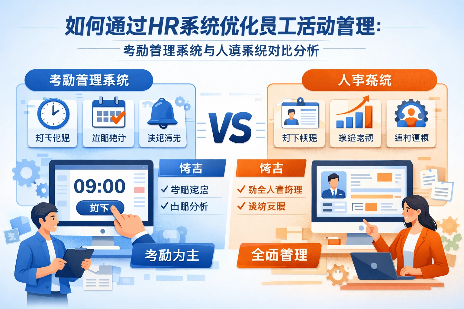如何通过HR系统优化员工活动管理：考勤管理系统与人事系统对比分析
