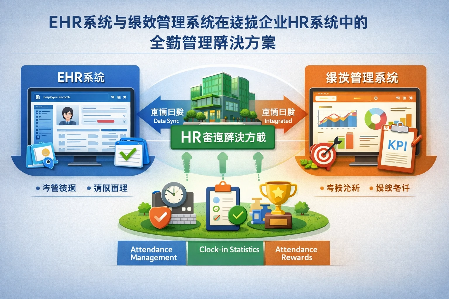 EHR系统与绩效管理系统在连锁企业HR系统中的全勤管理解决方案