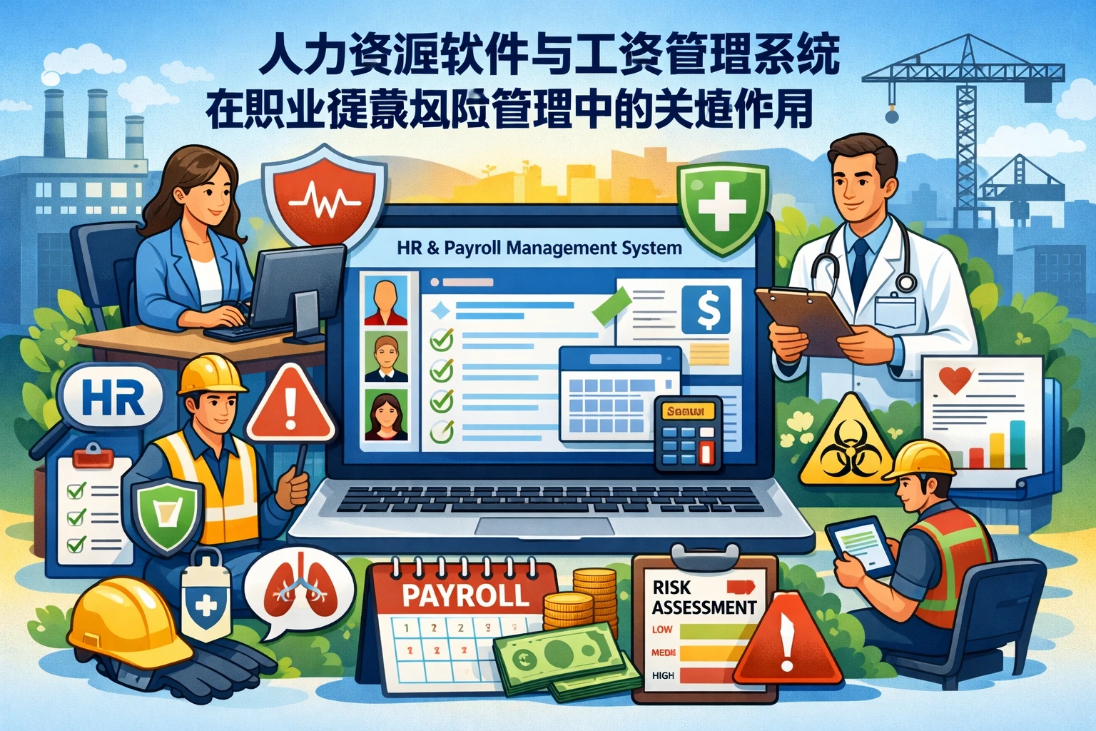 人力资源软件与工资管理系统在职业健康风险管理中的关键作用