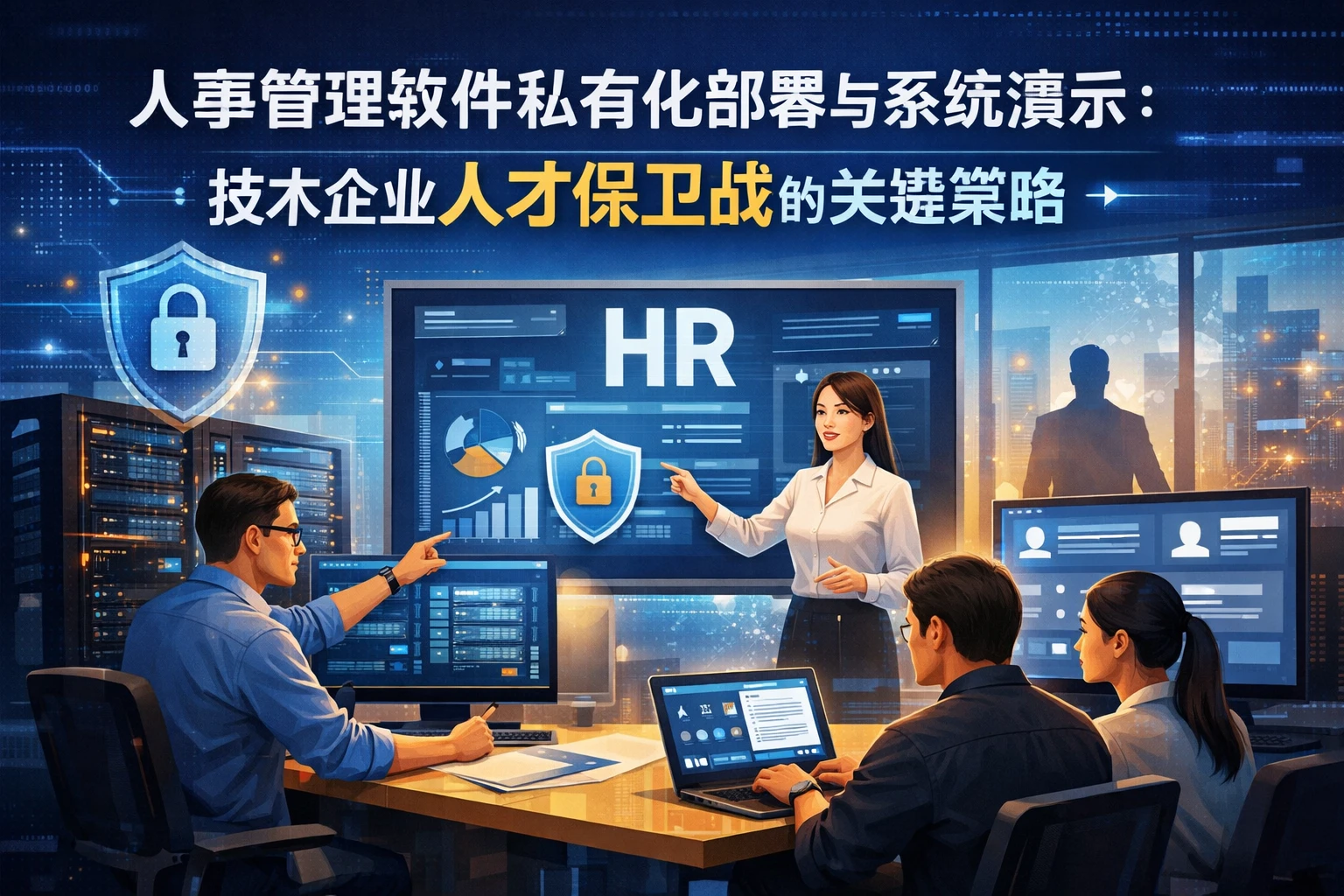 人事管理软件私有化部署与系统演示：技术企业人才保卫战的关键策略