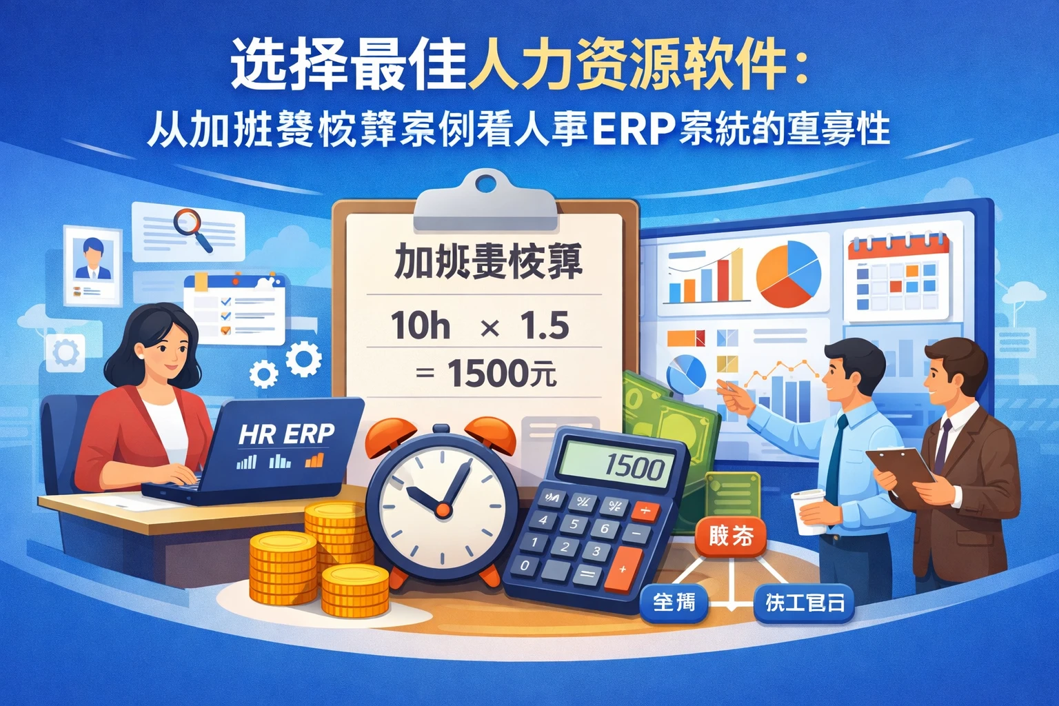 选择最佳人力资源软件：从加班费核算案例看人事ERP系统的重要性