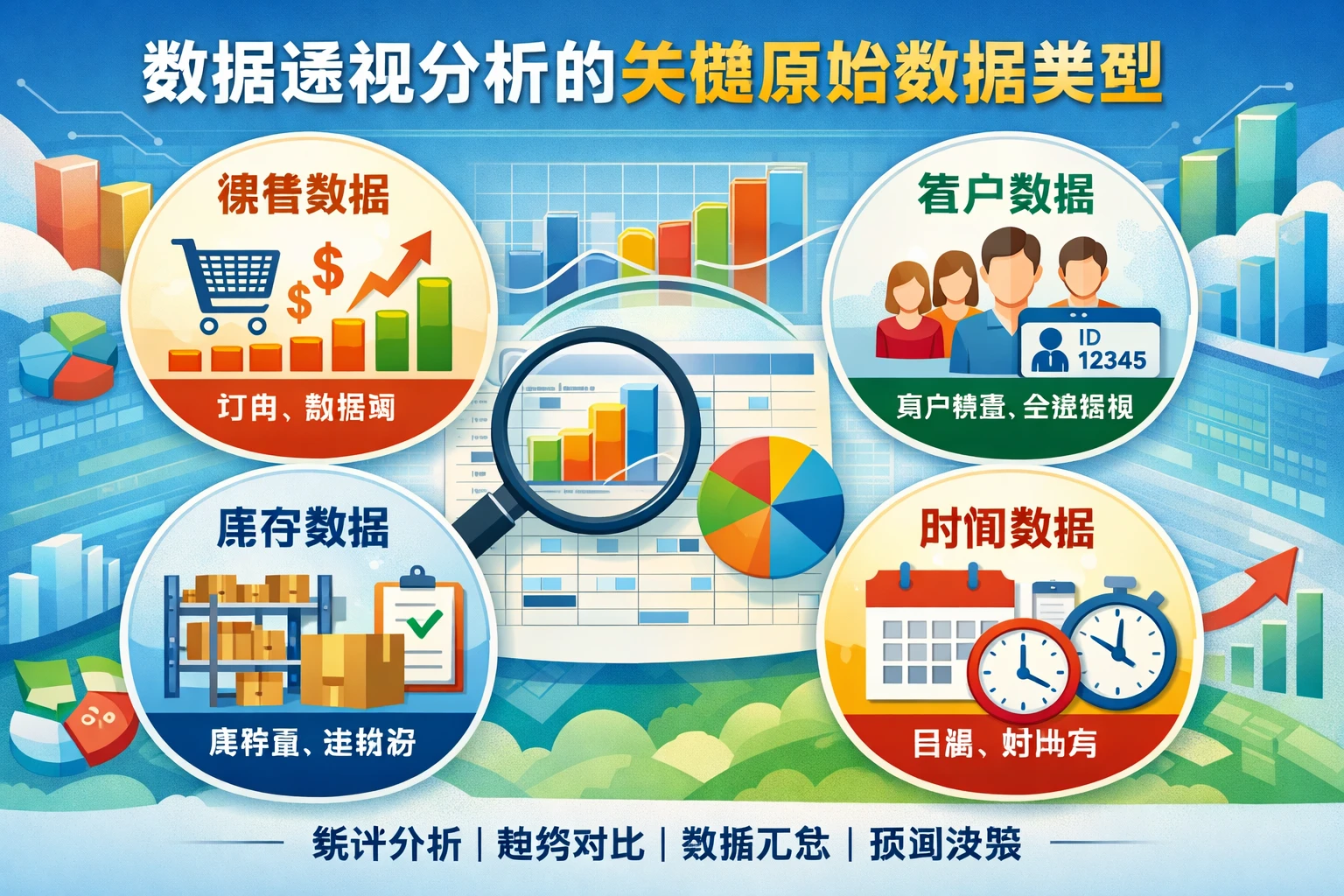 数据透视分析的关键原始数据类型