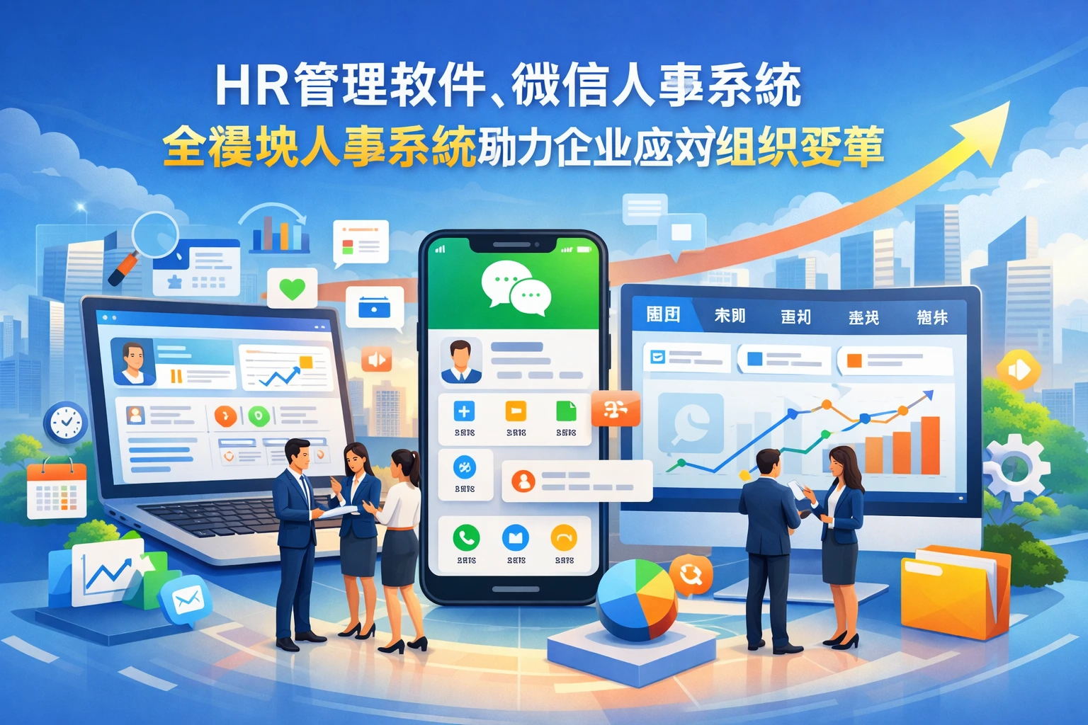 HR管理软件、微信人事系统与全模块人事系统如何助力企业应对组织变革