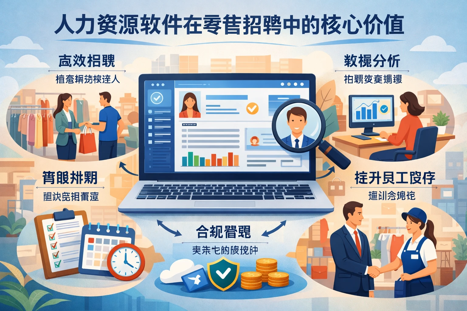 人力资源软件在零售招聘中的核心价值