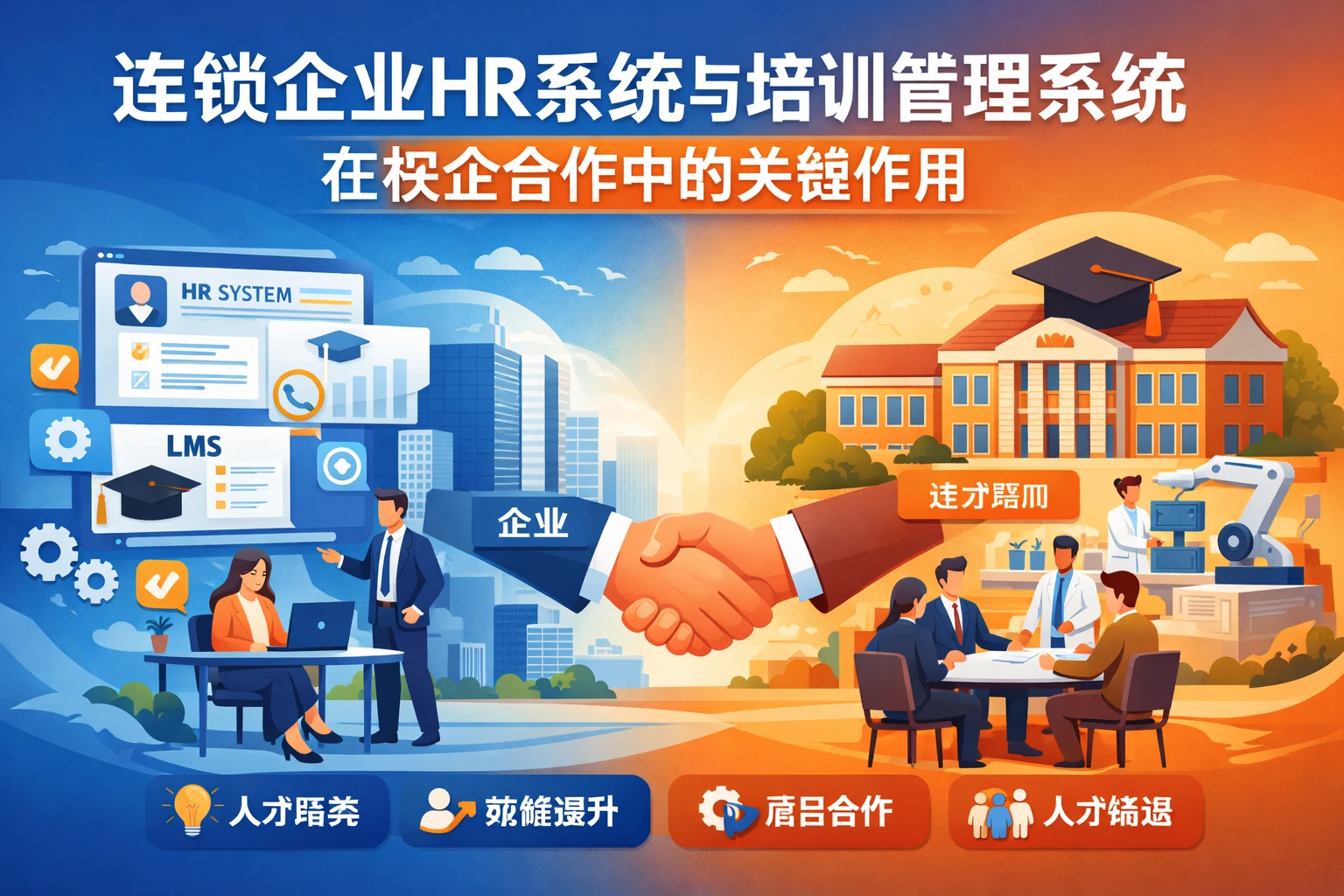 连锁企业HR系统与培训管理系统在校企合作中的关键作用