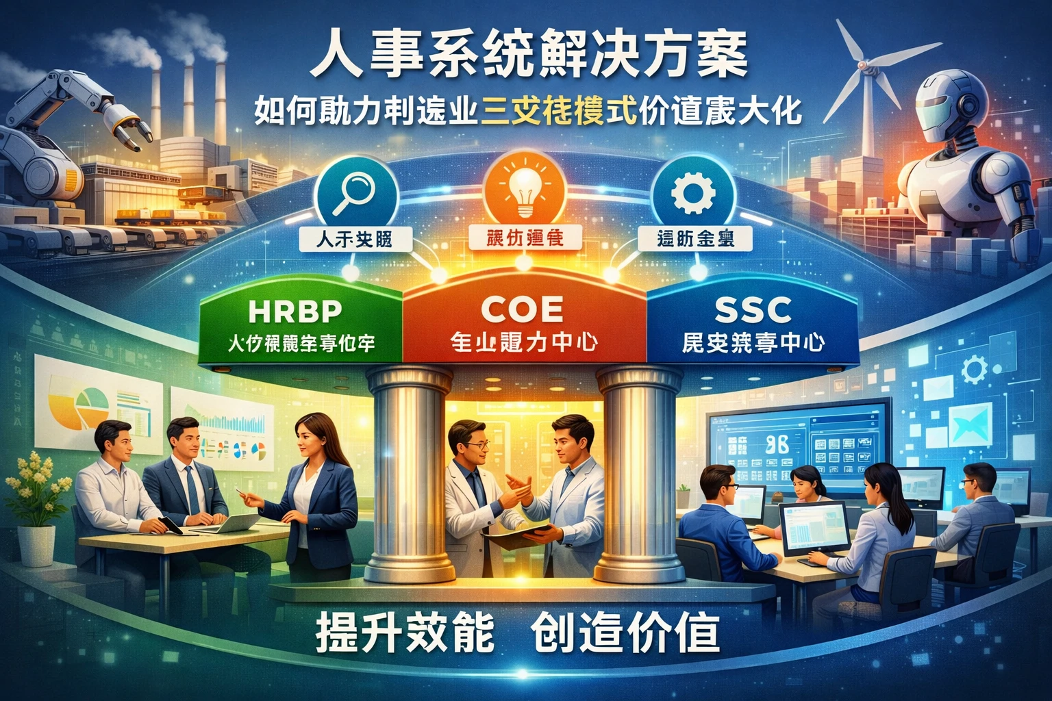人事系统解决方案如何助力制造业三支柱模式价值最大化