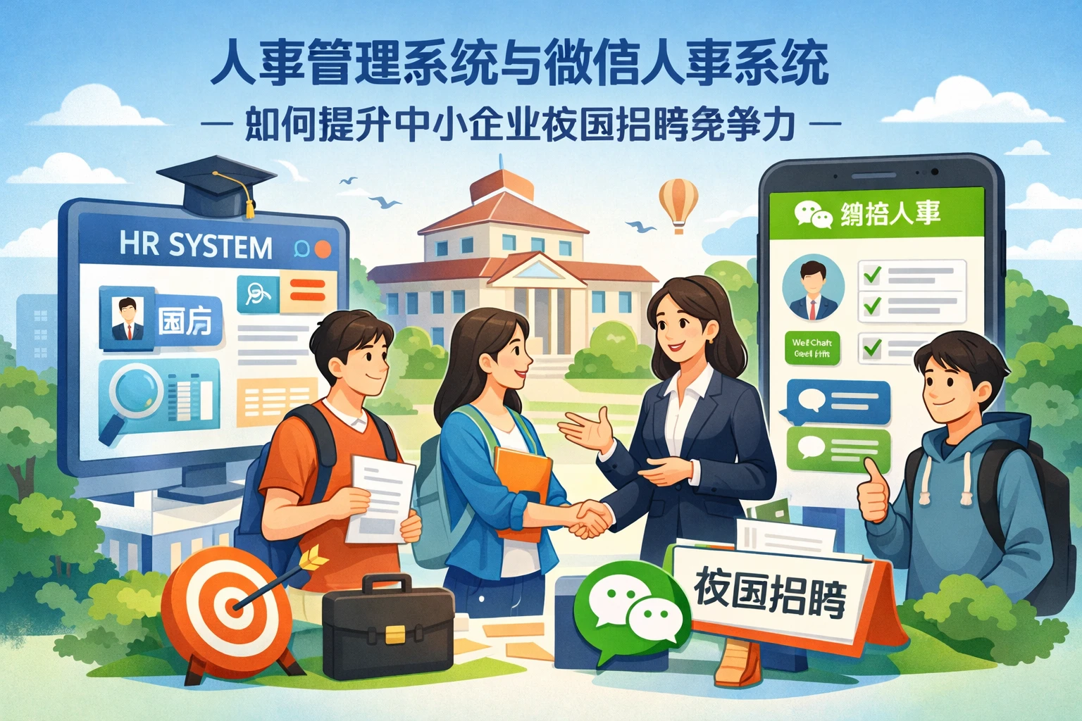 人事管理系统与微信人事系统如何提升中小企业校园招聘竞争力