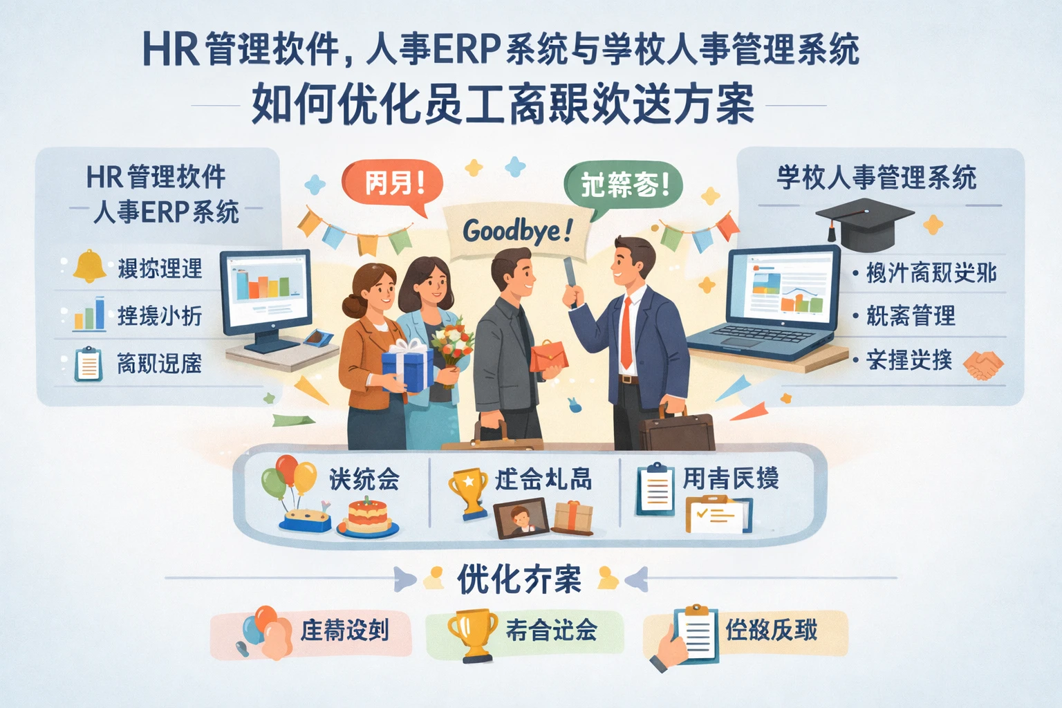 HR管理软件、人事ERP系统与学校人事管理系统如何优化员工离职欢送方案