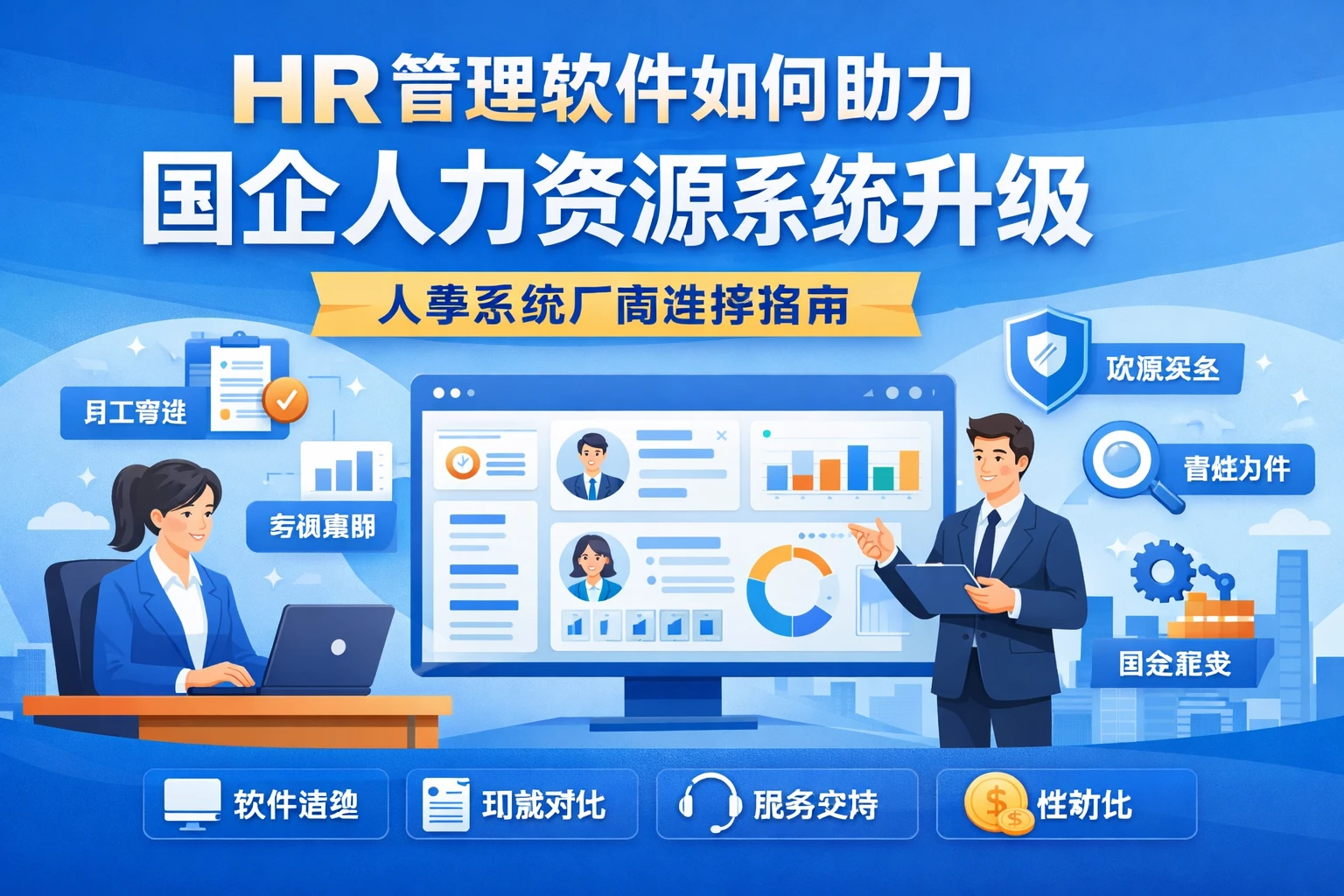 HR管理软件如何助力国企人力资源系统升级：人事系统厂商选择指南