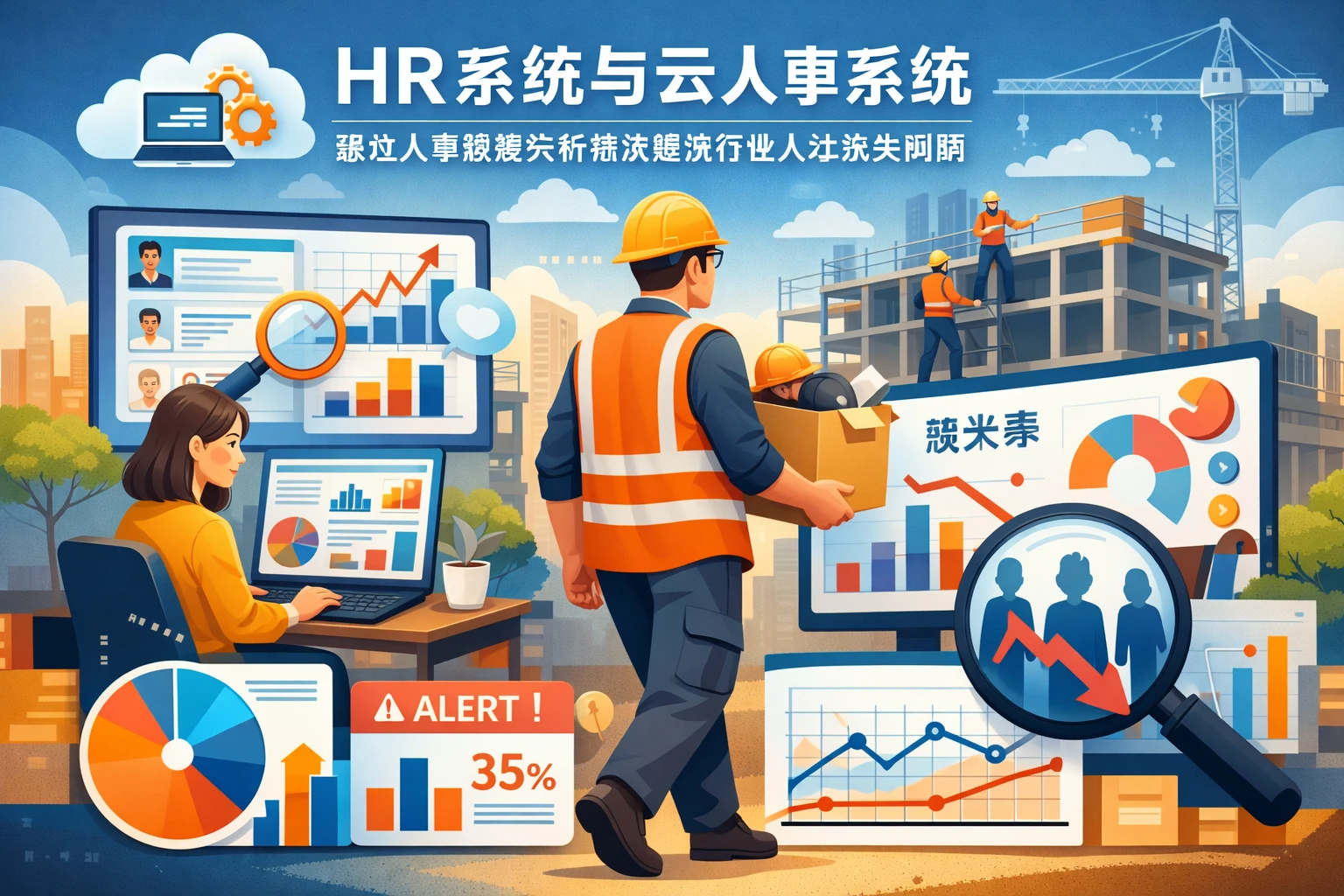 HR系统与云人事系统：通过人事数据分析解决建筑行业人才流失问题