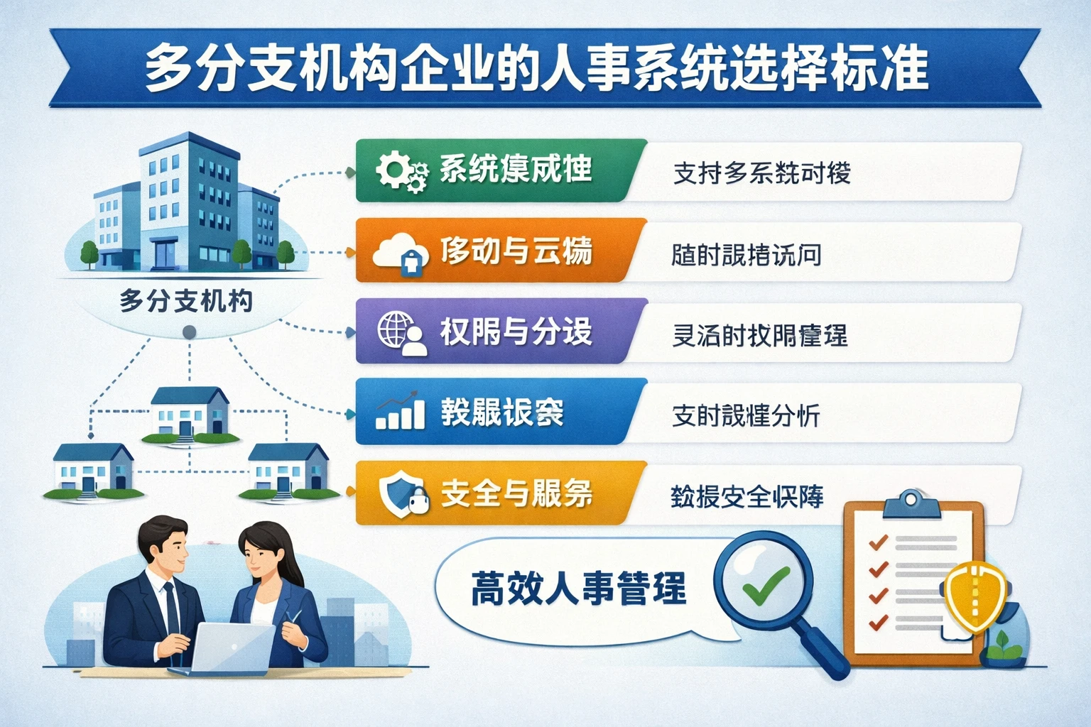 多分支机构企业的人事系统选择标准