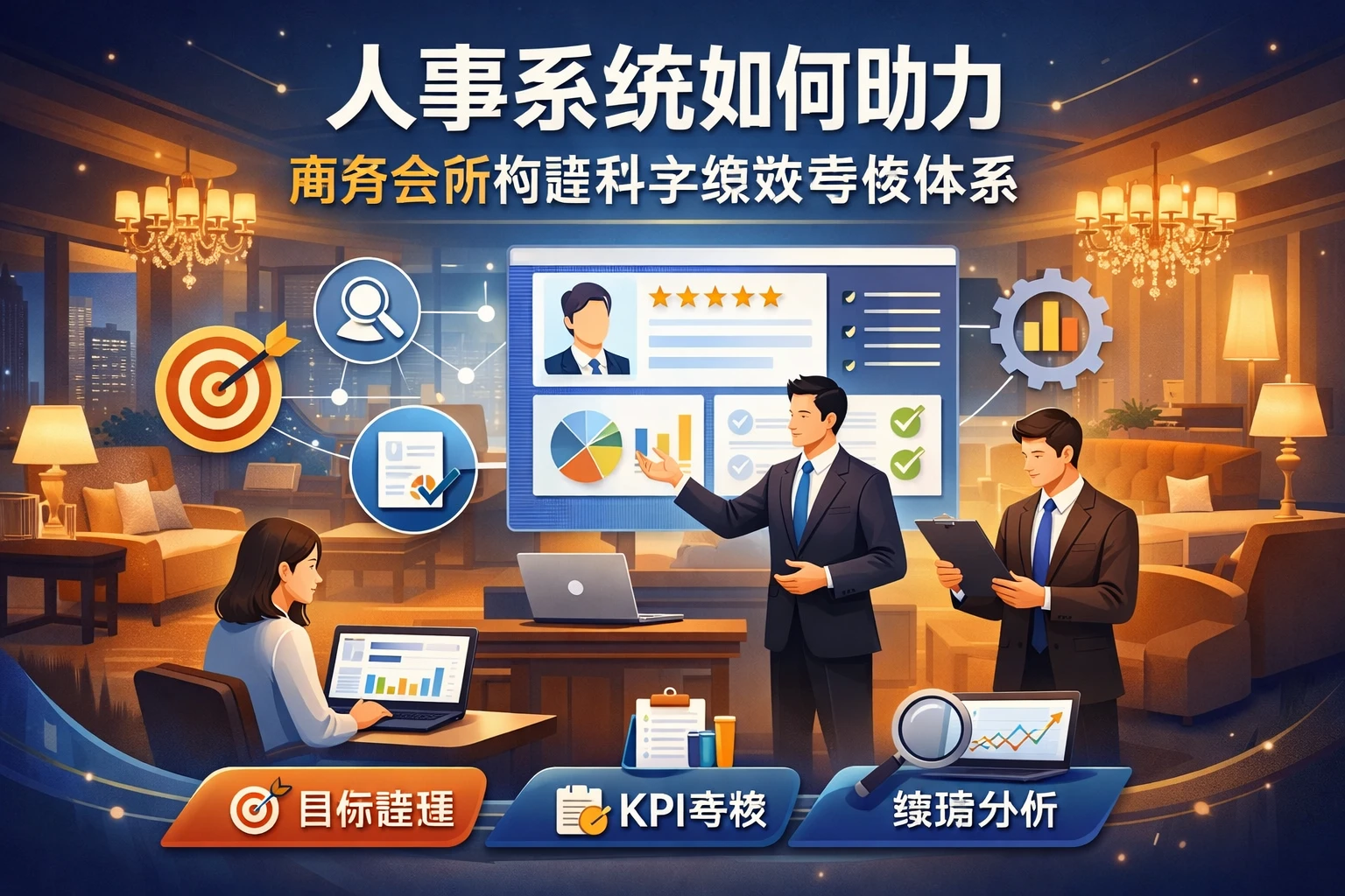 人事系统如何助力商务会所构建科学绩效考核体系