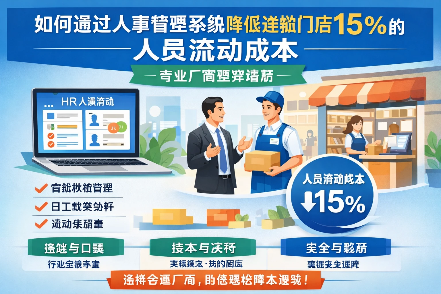 如何通过人事管理系统降低连锁门店15%的人员流动成本 - 专业厂商选择指南