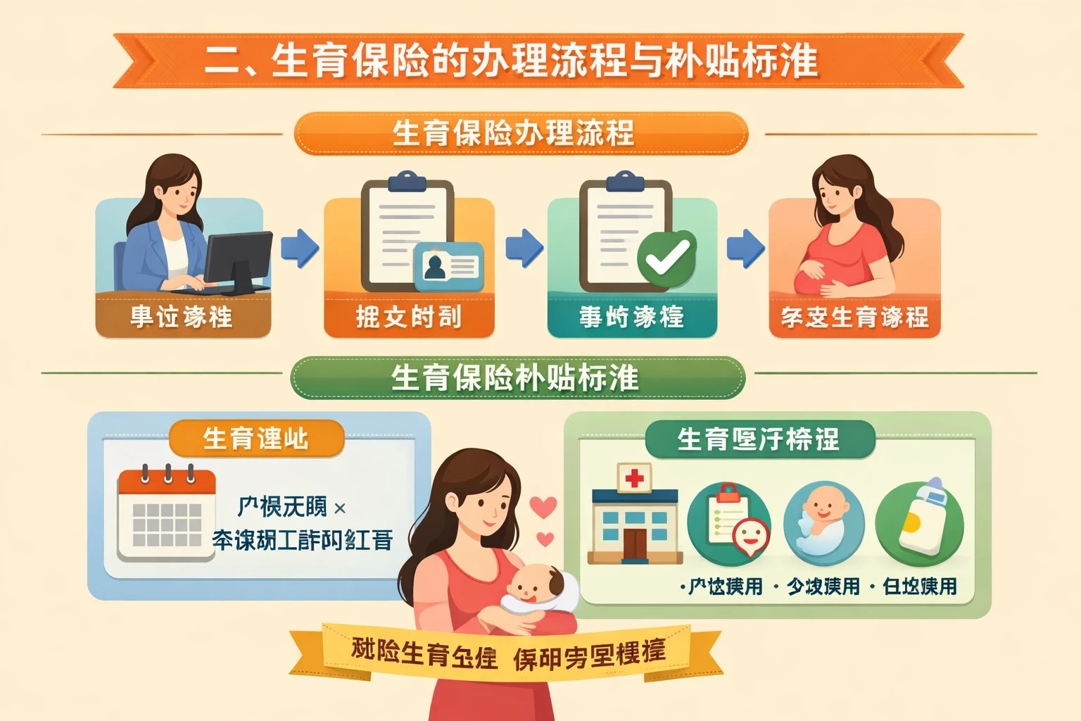 二、生育保险的办理流程与补贴标准