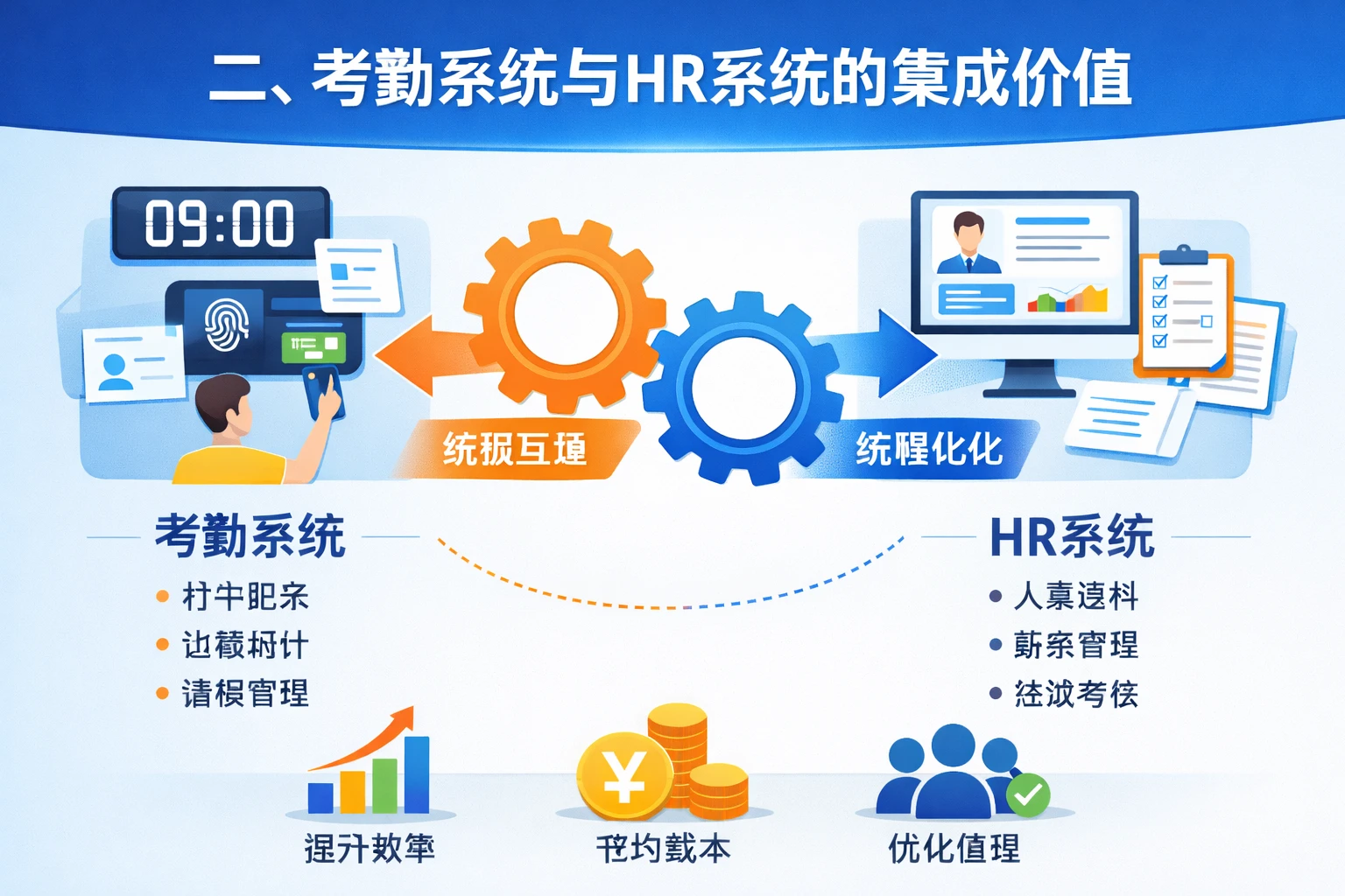 二、考勤系统与HR系统的集成价值