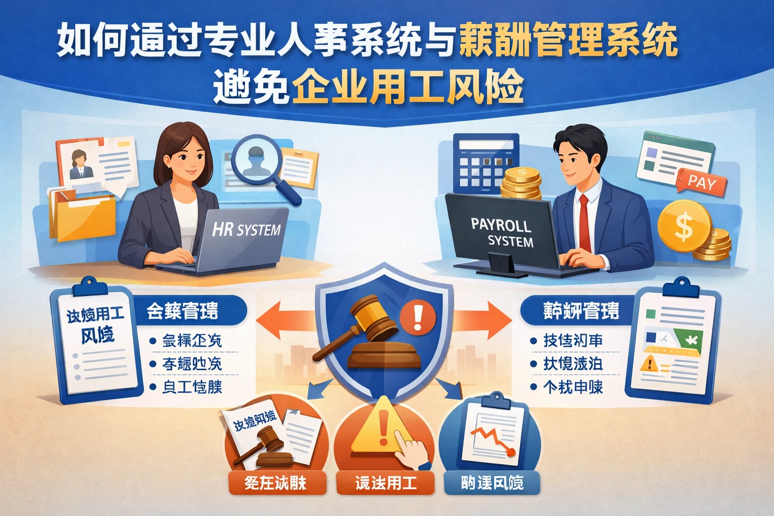 如何通过专业人事系统与薪酬管理系统避免企业用工风险