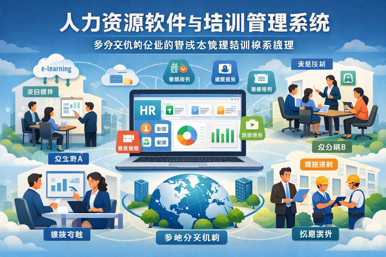 人力资源软件与培训管理系统：多分支机构企业的零成本管理培训体系搭建