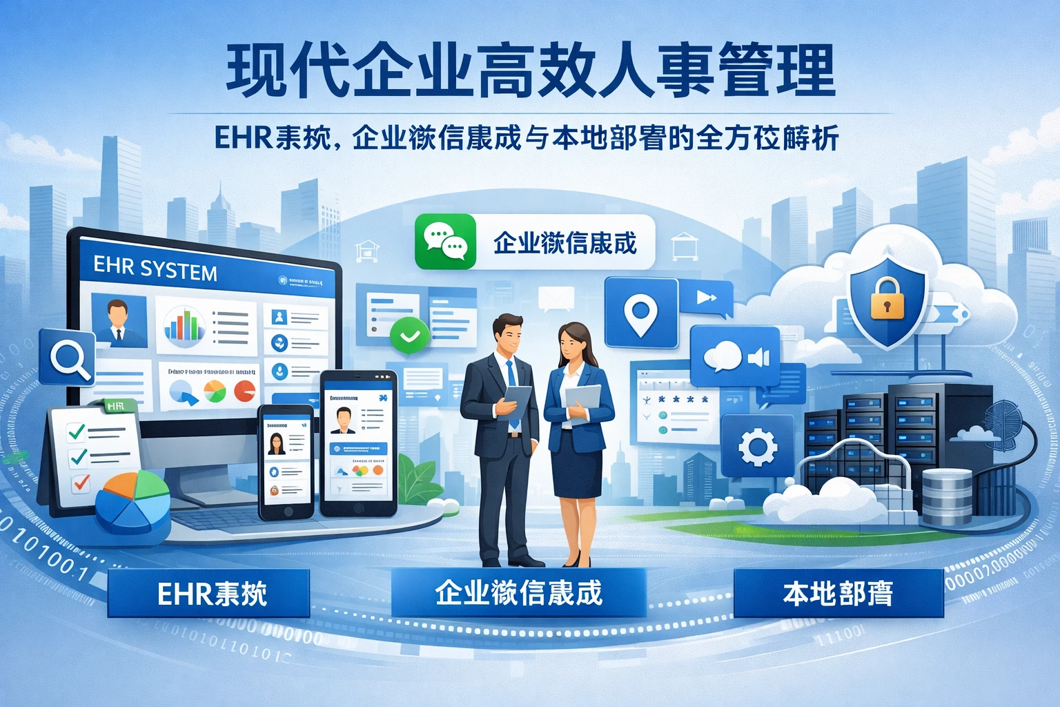 现代企业高效人事管理：EHR系统、企业微信集成与本地部署的全方位解析