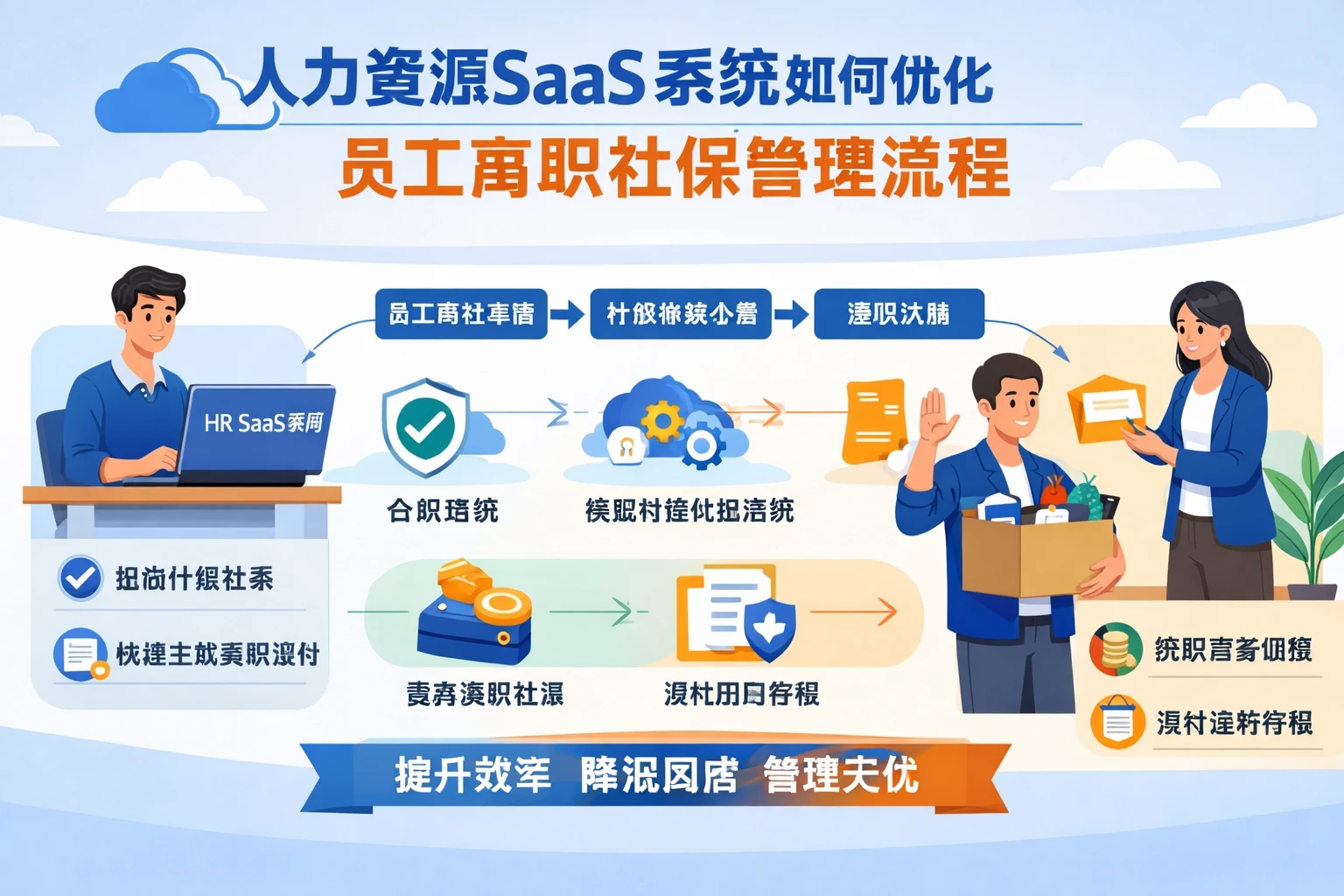 人力资源SaaS系统如何优化员工离职社保管理流程