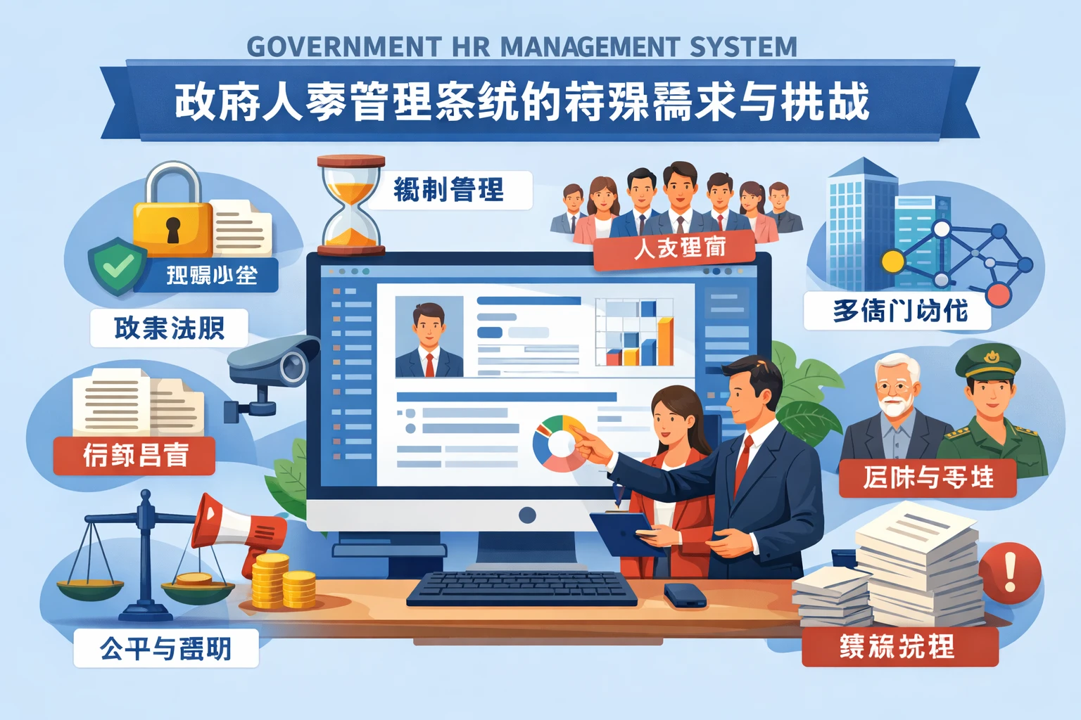 政府人事管理系统的特殊需求与挑战