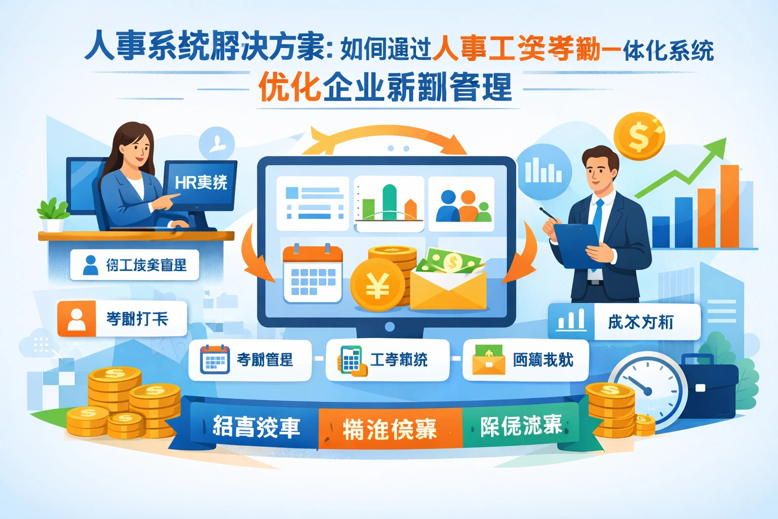 人事系统解决方案：如何通过人事工资考勤一体化系统优化企业薪酬管理