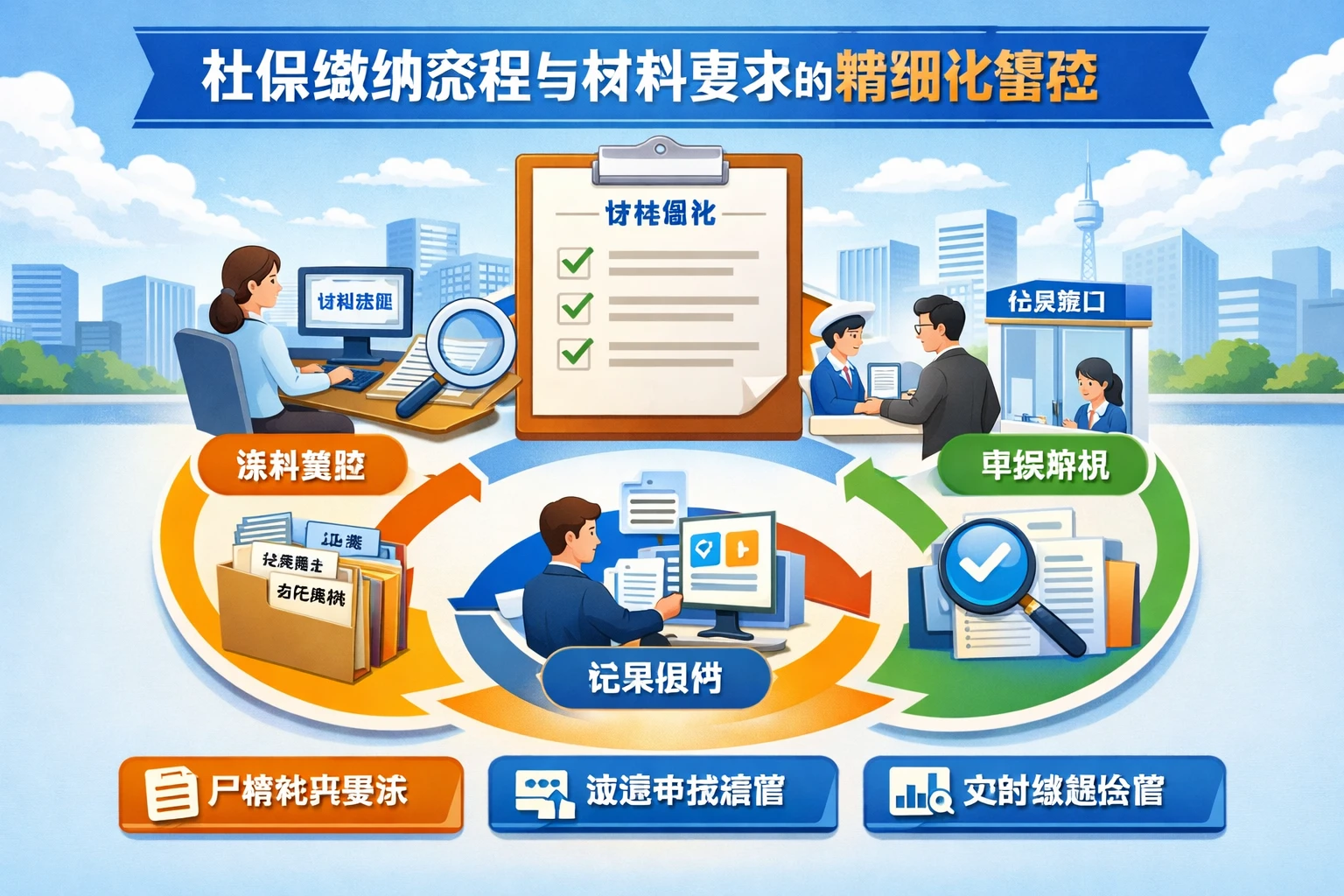 社保缴纳流程与材料要求的精细化管控