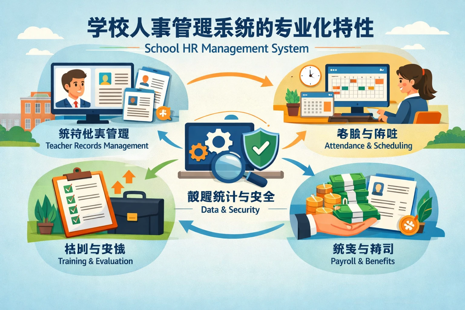 学校人事管理系统的专业化特性