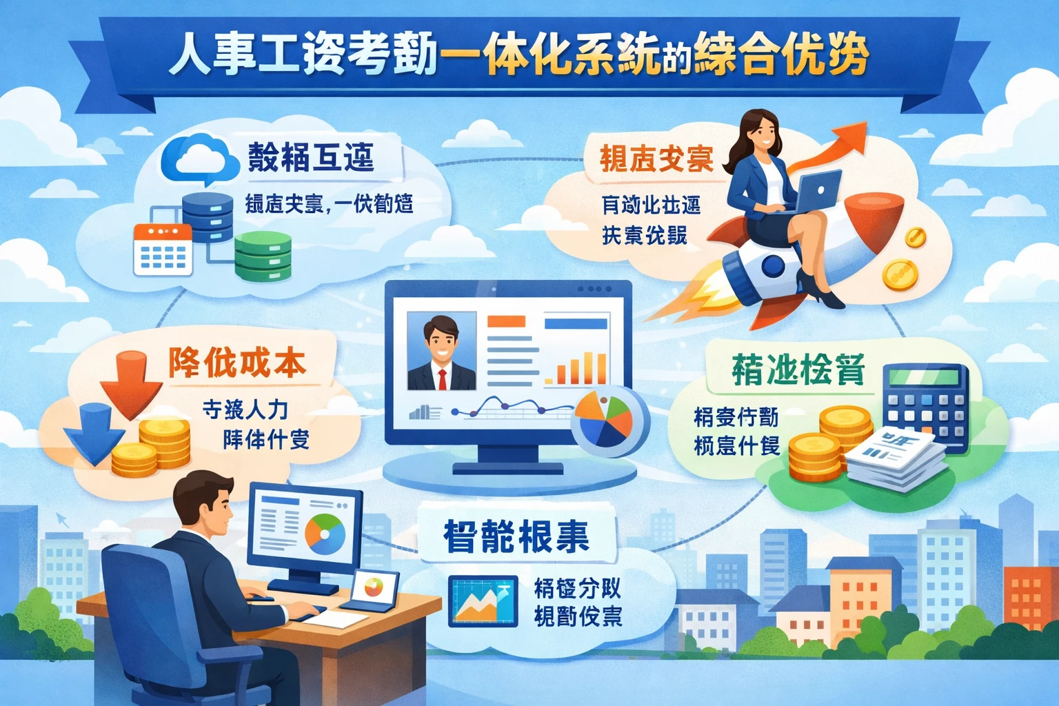 人事工资考勤一体化系统的综合优势