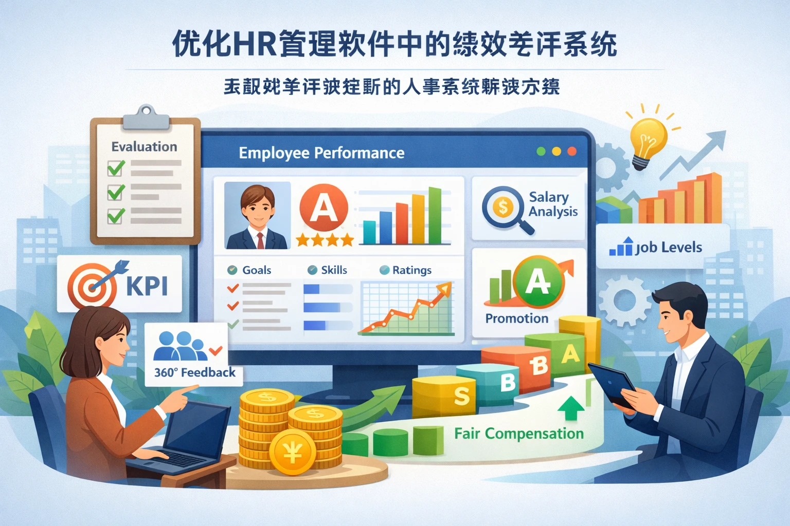 优化HR管理软件中的绩效考评系统:实现科学评级定薪的人事系统解决方案