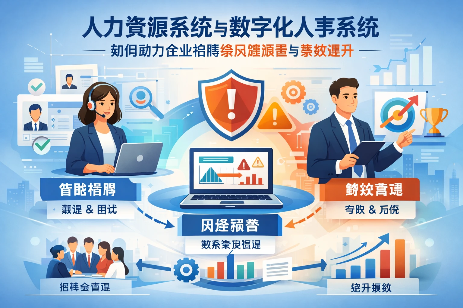 人力资源系统与数字化人事系统如何助力企业招聘会风险预警与绩效提升