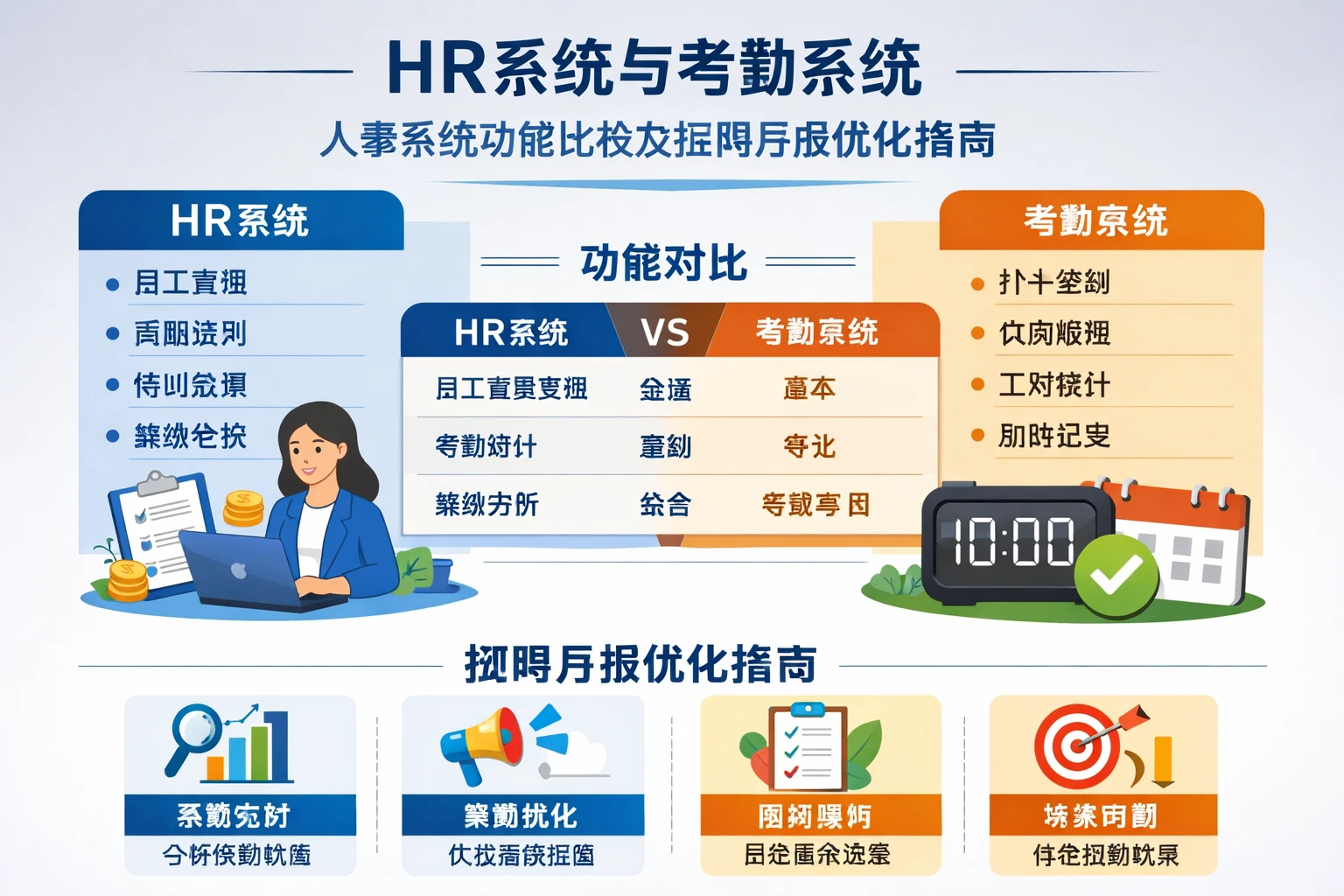 HR系统与考勤系统：人事系统功能比较及招聘月报优化指南