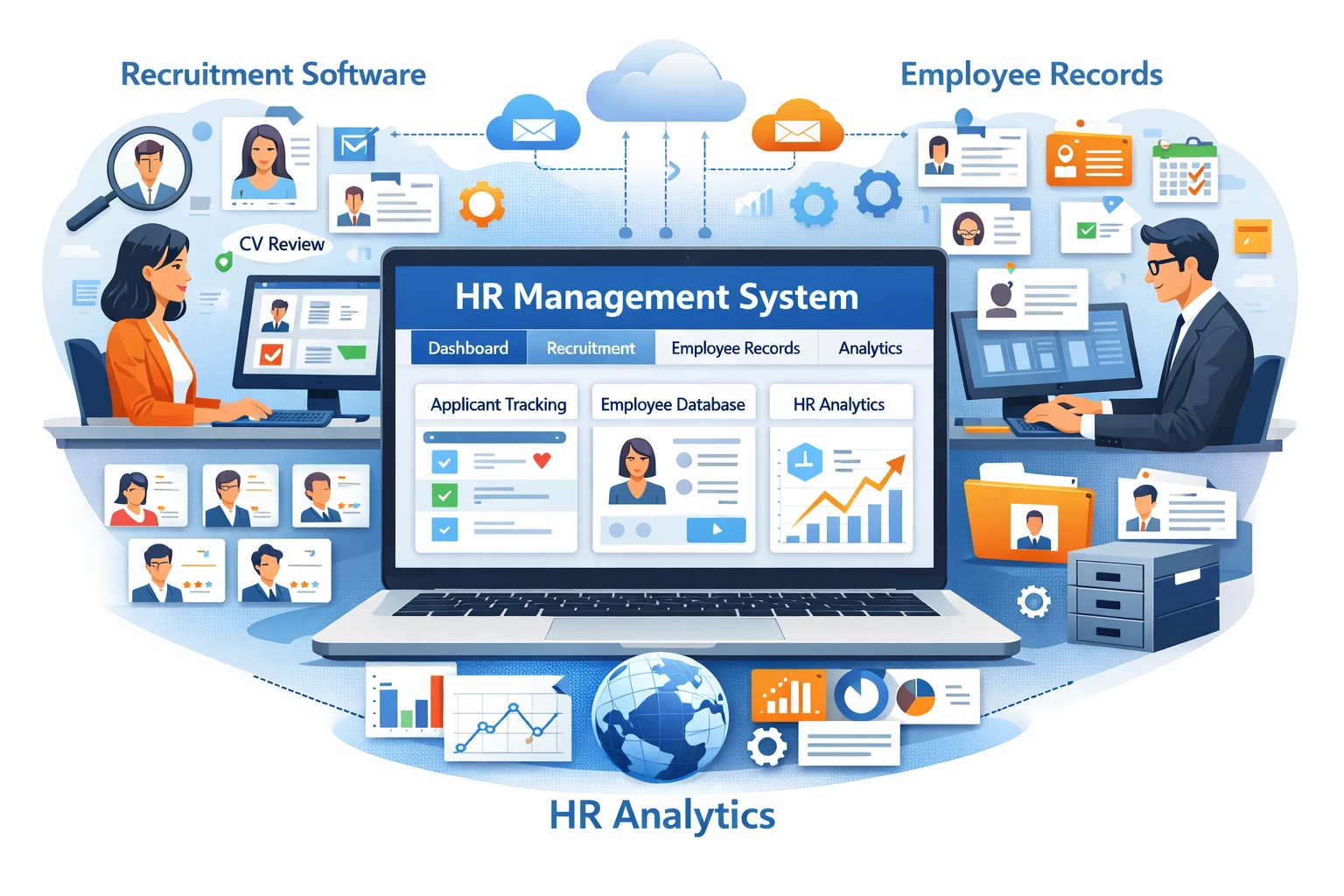 现代企业人力资源系统、招聘管理软件与人事档案管理系统的整合应用