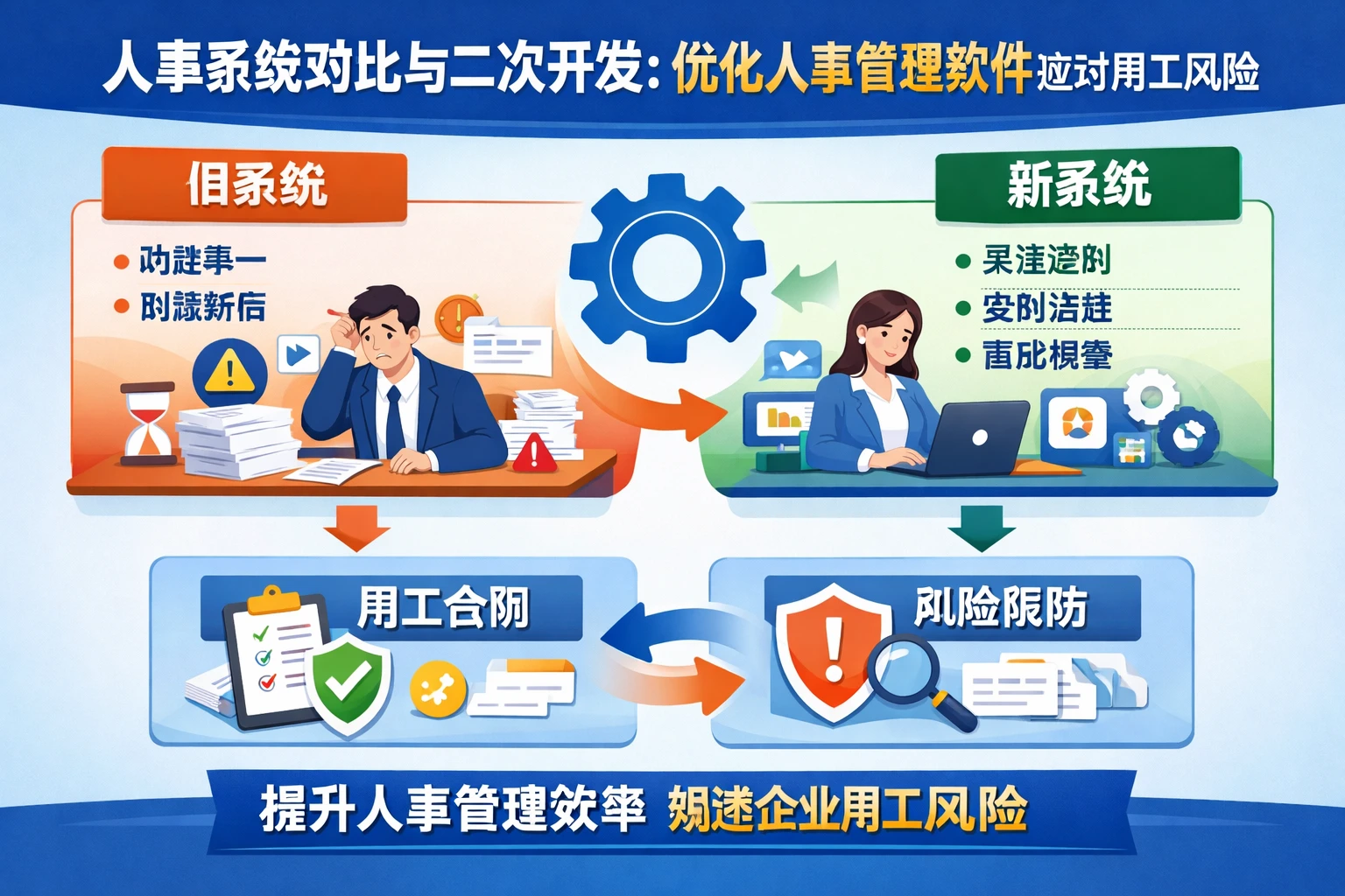 人事系统对比与二次开发:优化人事管理软件应对用工风险