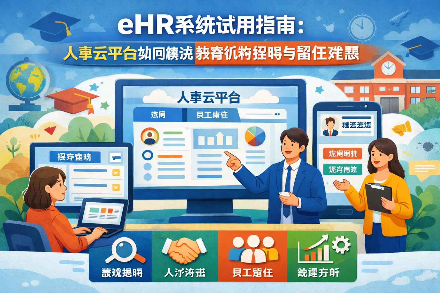 eHR系统试用指南：人事云平台如何解决教育机构招聘与留任难题