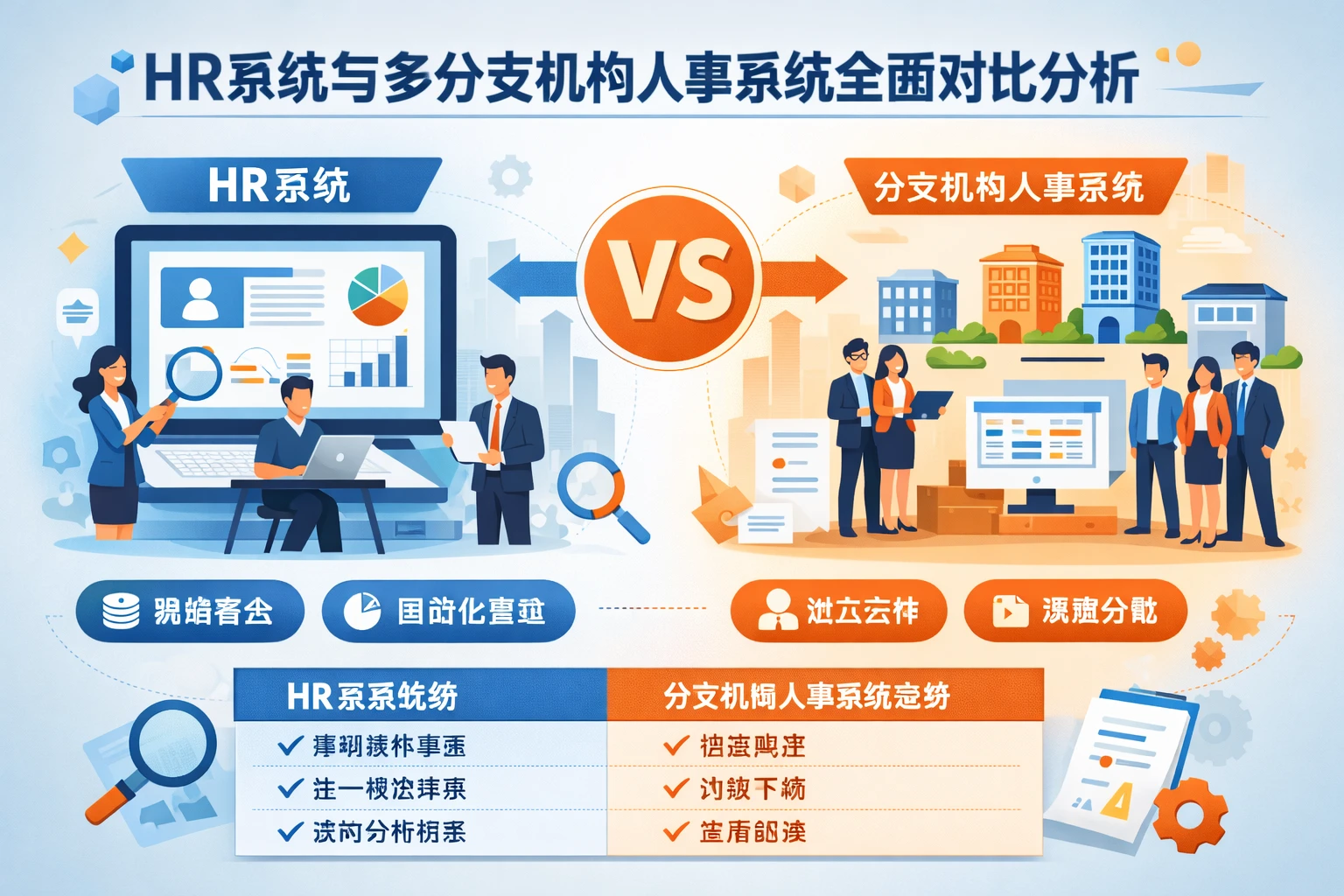 HR系统与多分支机构人事系统全面对比分析