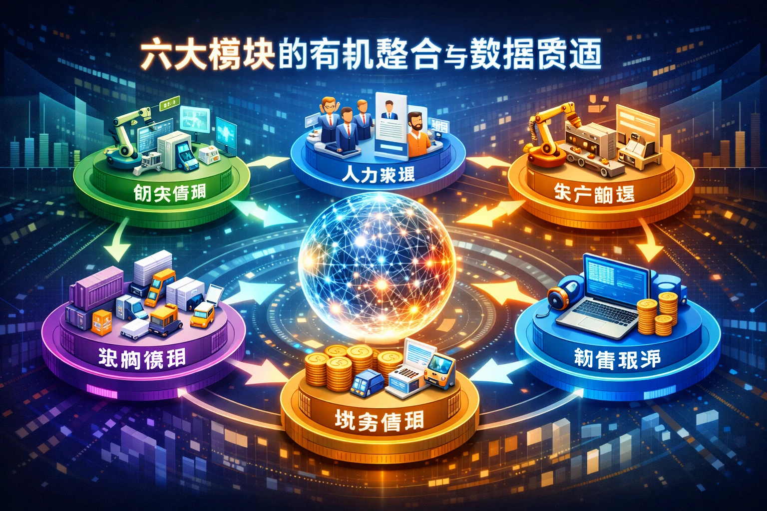 六大模块的有机整合与数据贯通