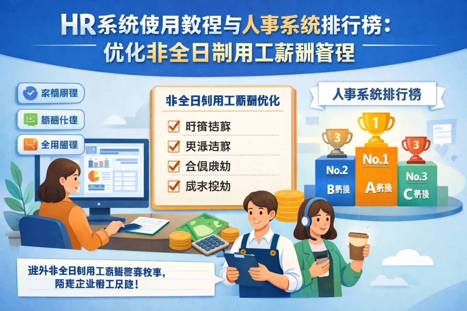 HR系统使用教程与人事系统排行榜：优化非全日制用工薪酬管理