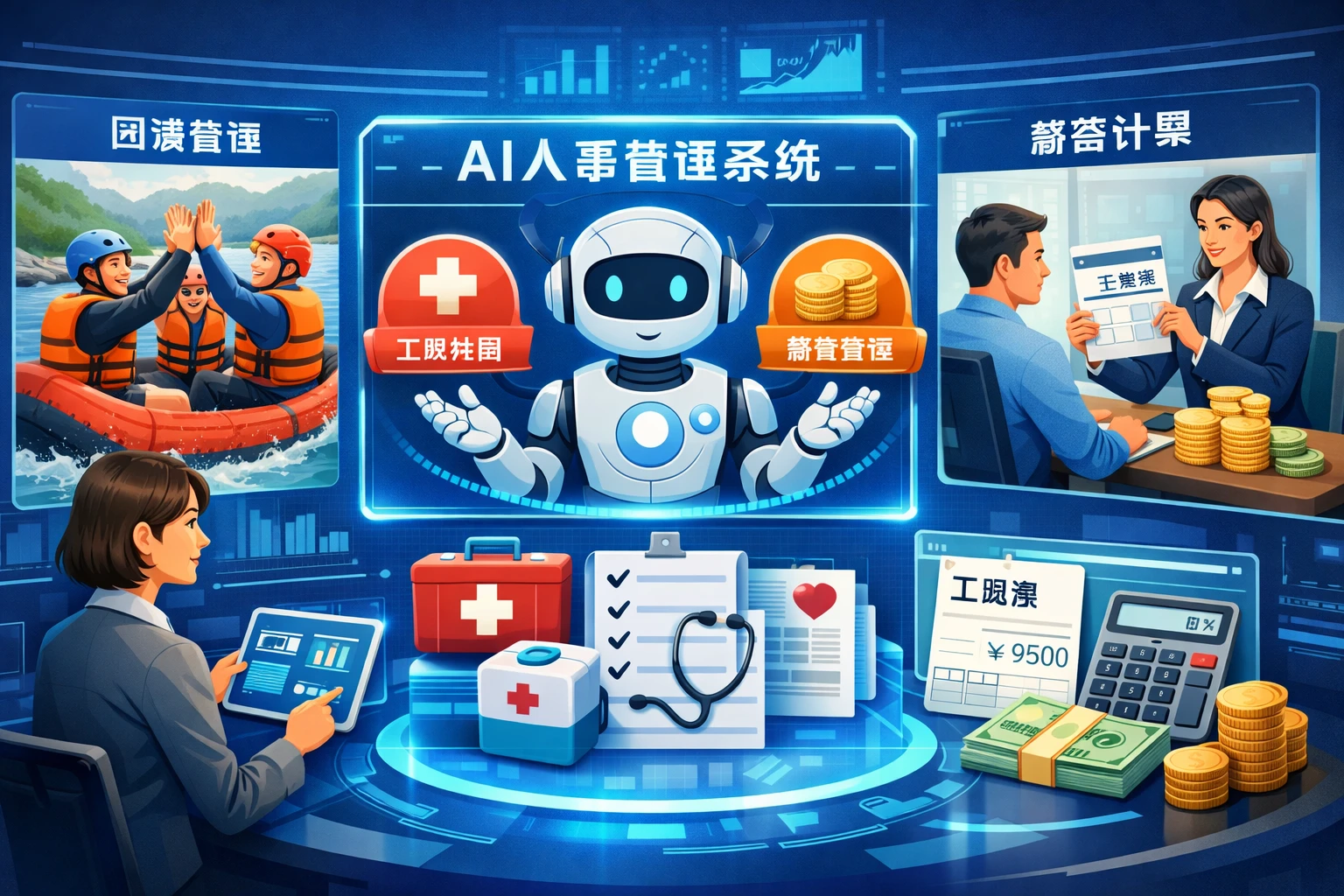 AI人事管理系统与人力资源软件如何优化团建工伤处理及薪资管理