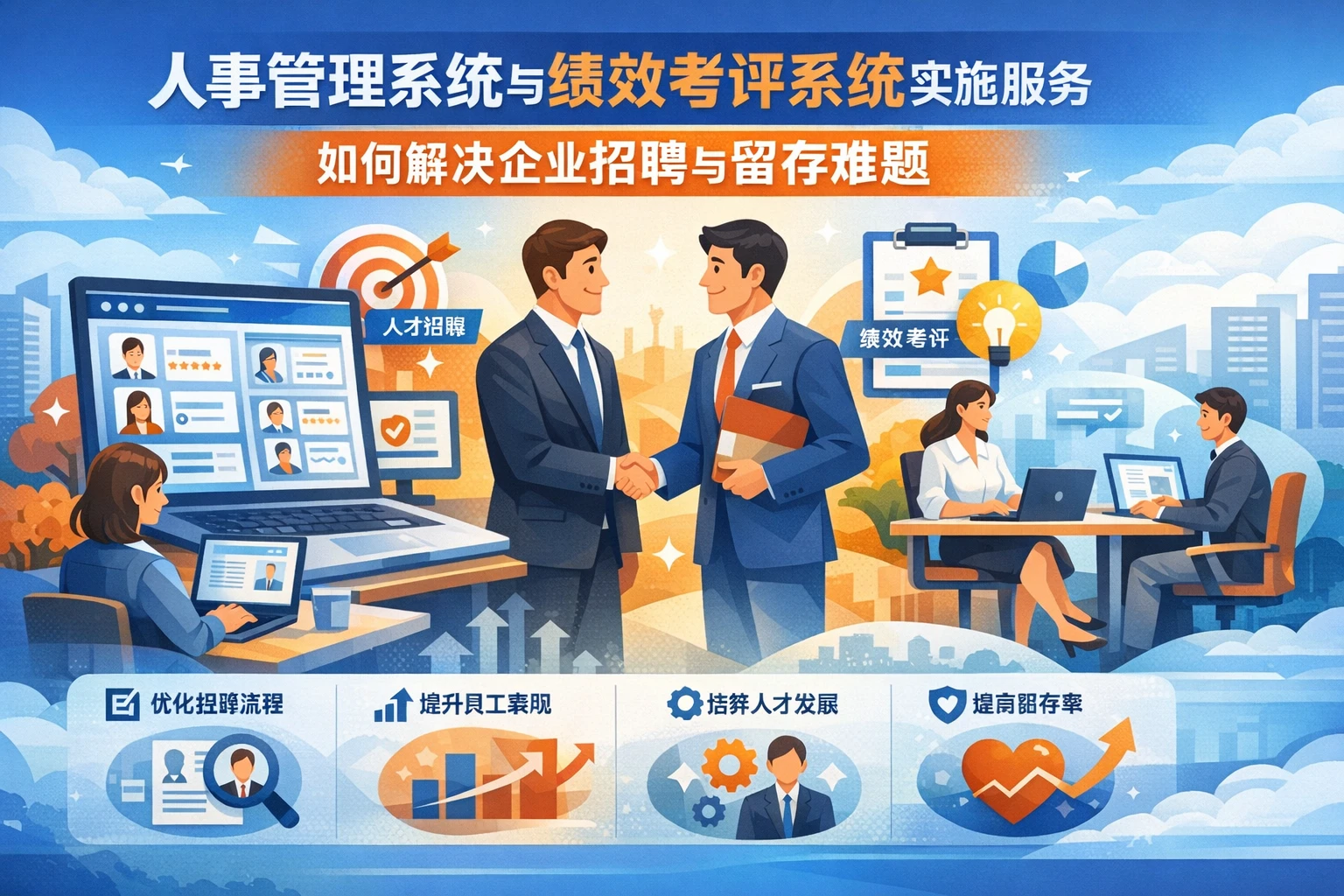 人事管理系统与绩效考评系统实施服务如何解决企业招聘与留存难题