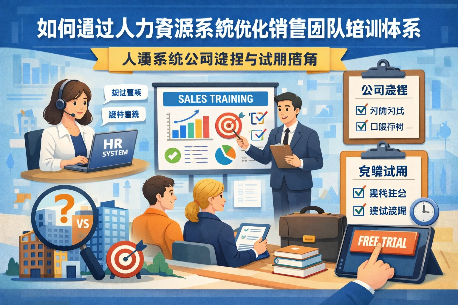 如何通过人力资源系统优化销售团队培训体系 - 人事系统公司选择与试用指南