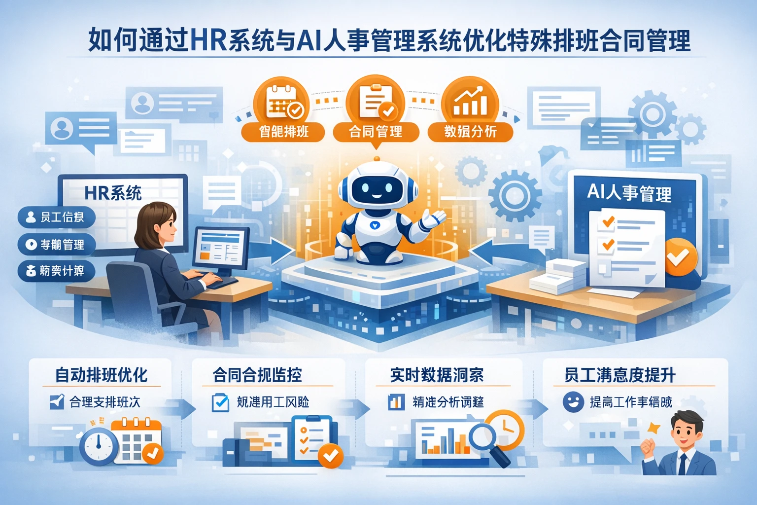 如何通过HR系统与AI人事管理系统优化特殊排班合同管理