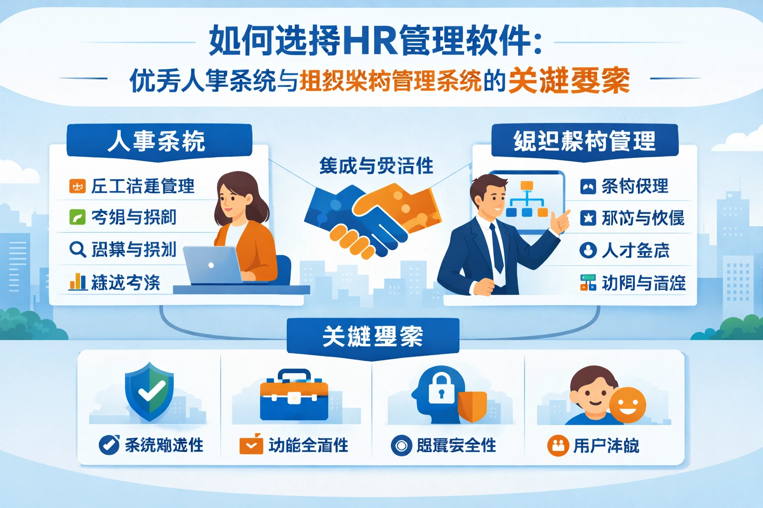 如何选择HR管理软件：优秀人事系统与组织架构管理系统的关键要素