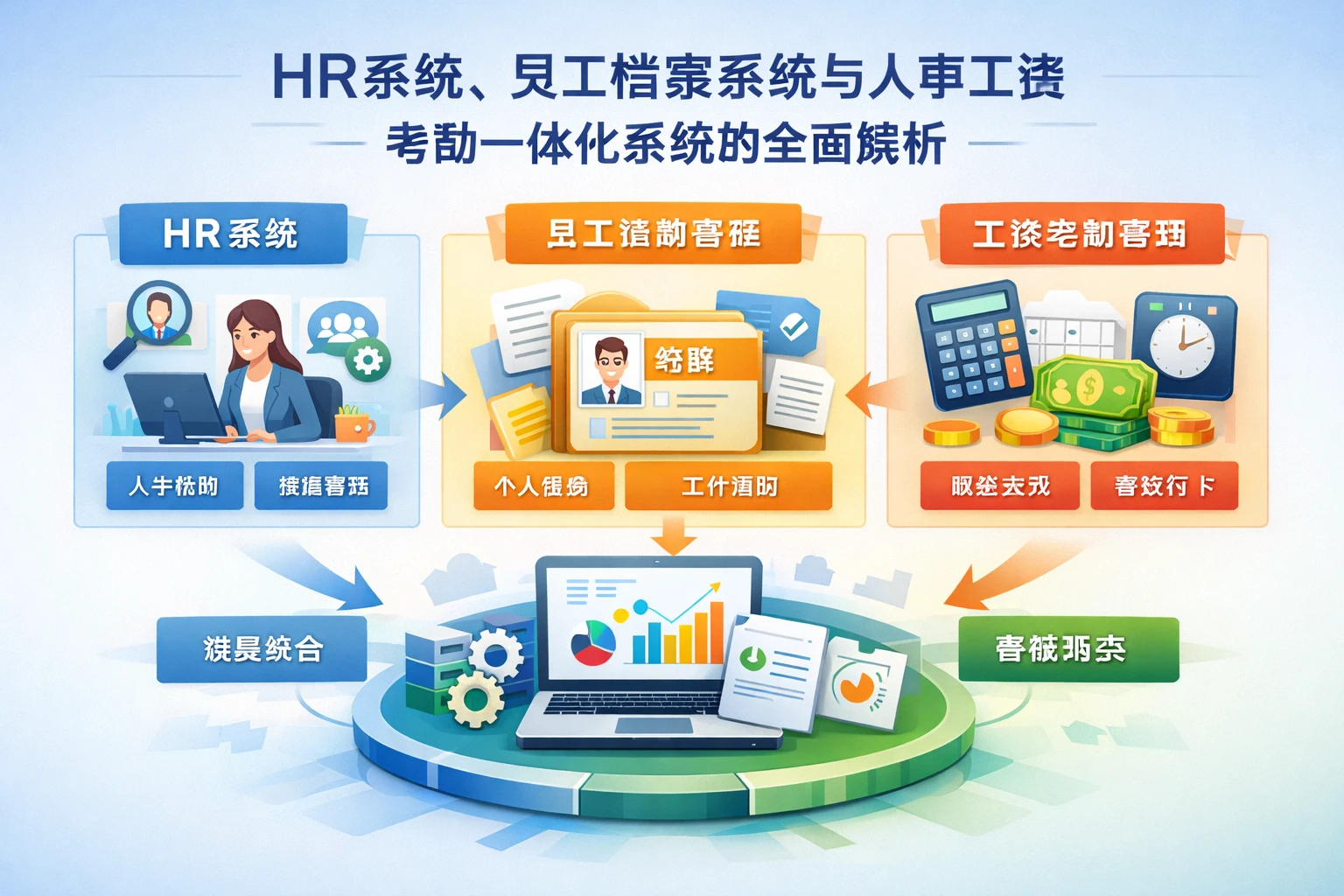 HR系统、员工档案系统与人事工资考勤一体化系统的全面解析