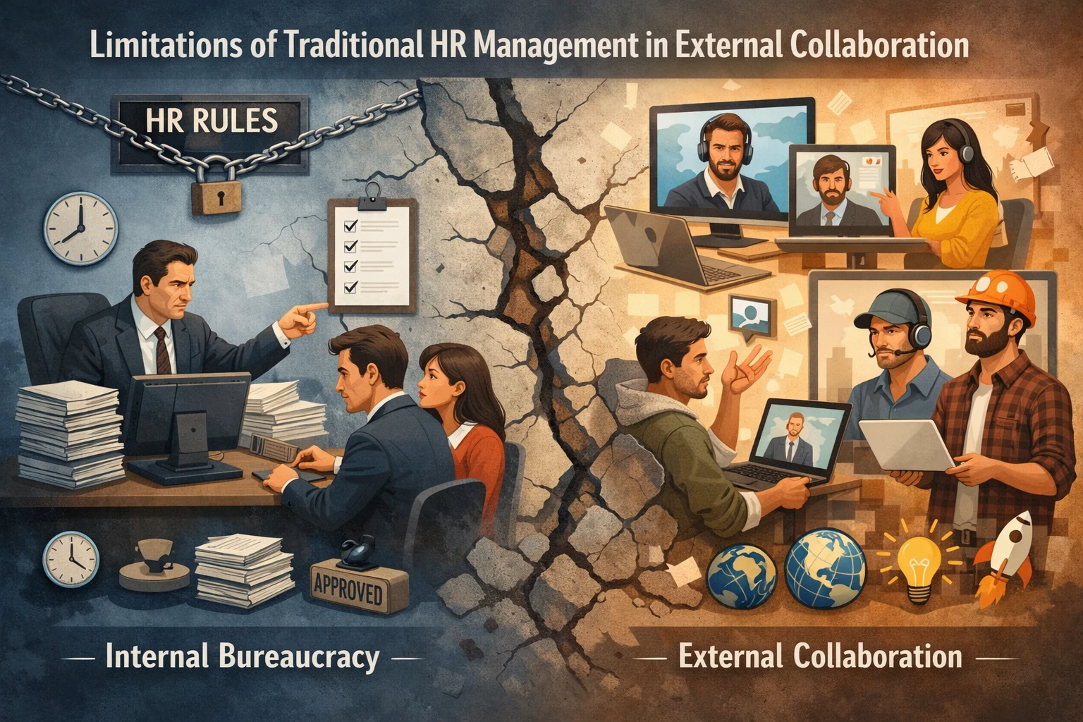 传统人事管理在外部协作中的局限性