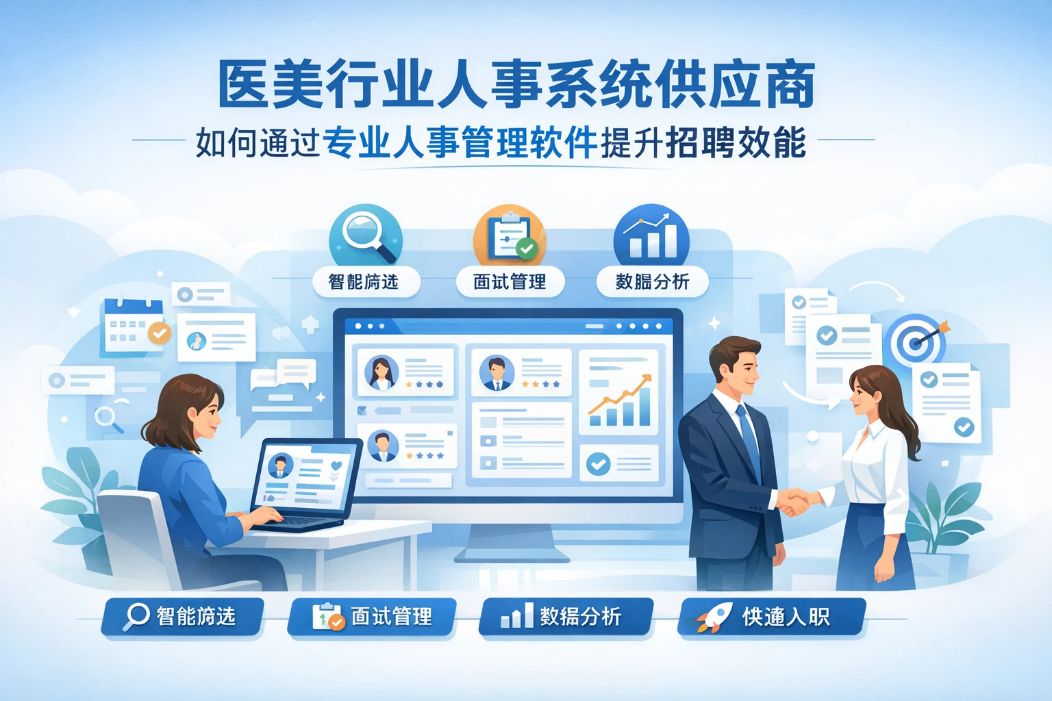 医美行业人事系统供应商如何通过专业人事管理软件提升招聘效能
