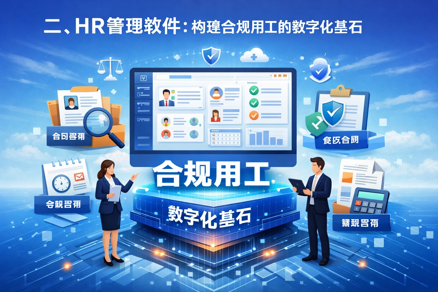 二、HR管理软件：构建合规用工的数字化基石