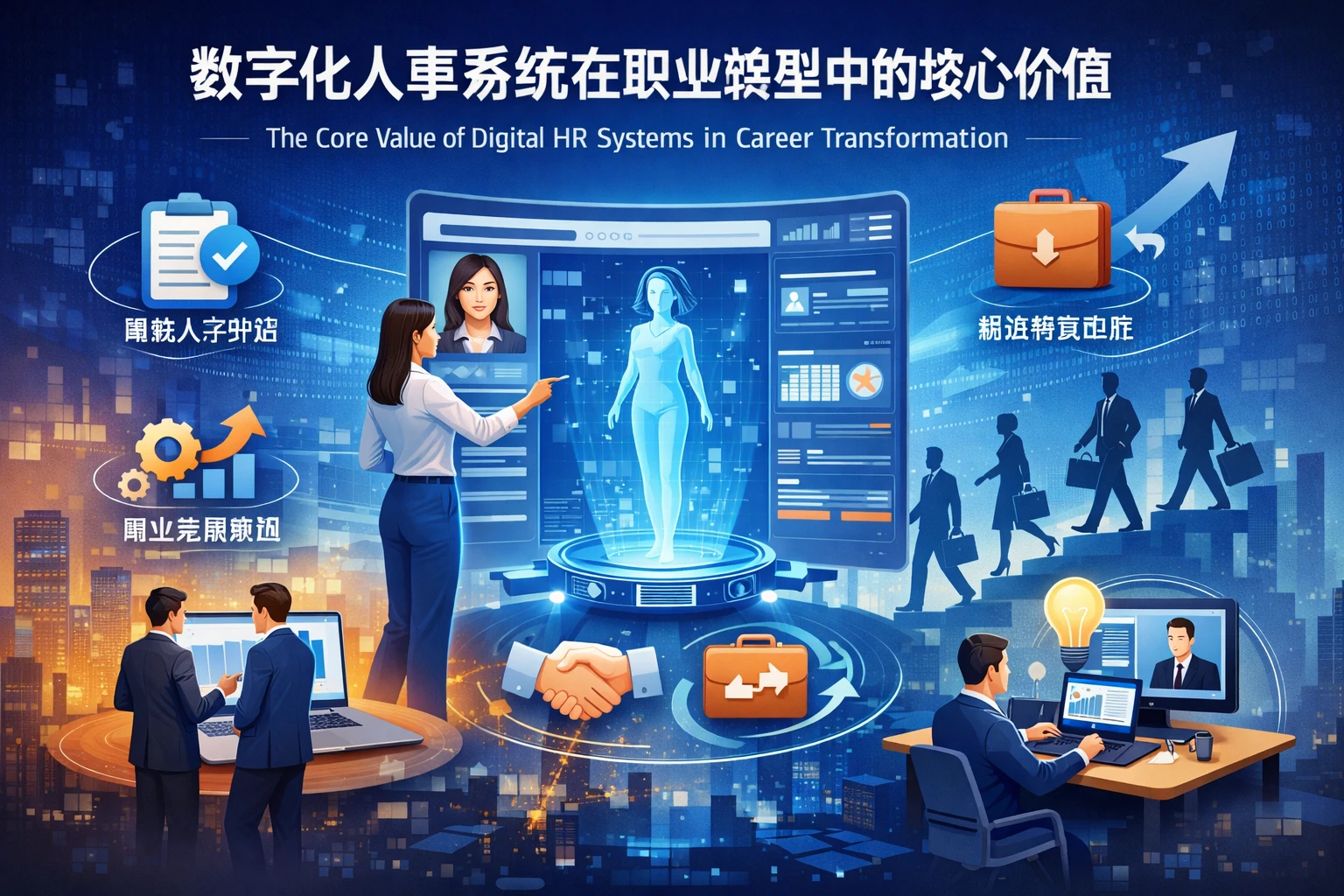 数字化人事系统在职业转型中的核心价值
