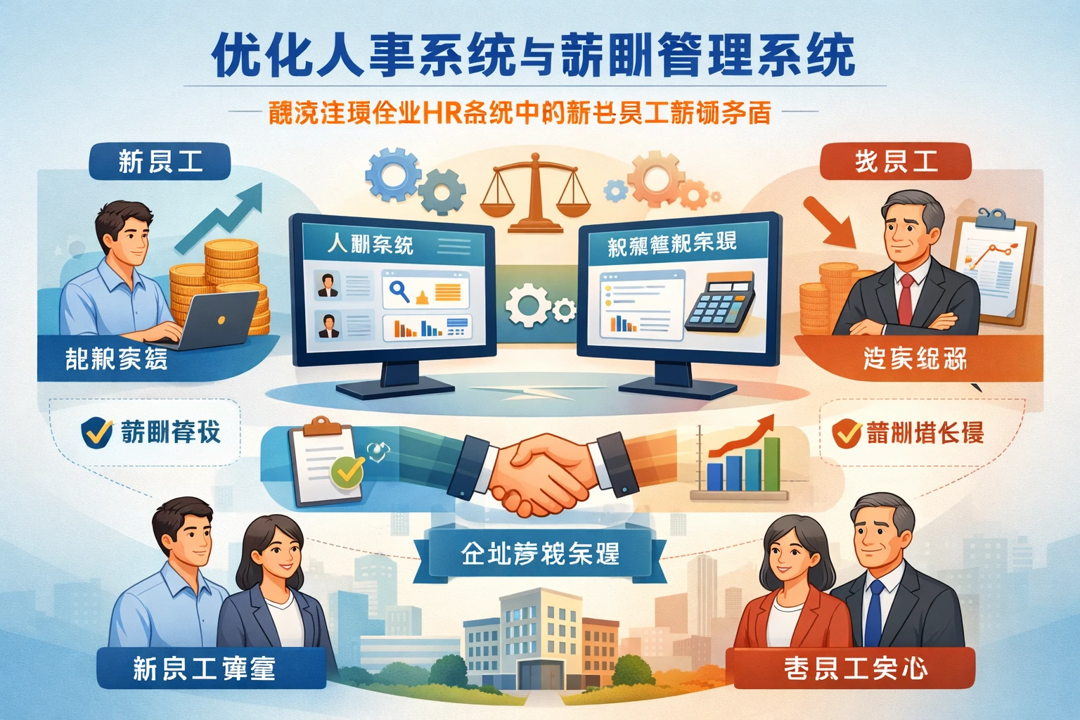 优化人事系统与薪酬管理系统：解决连锁企业HR系统中的新老员工薪酬矛盾