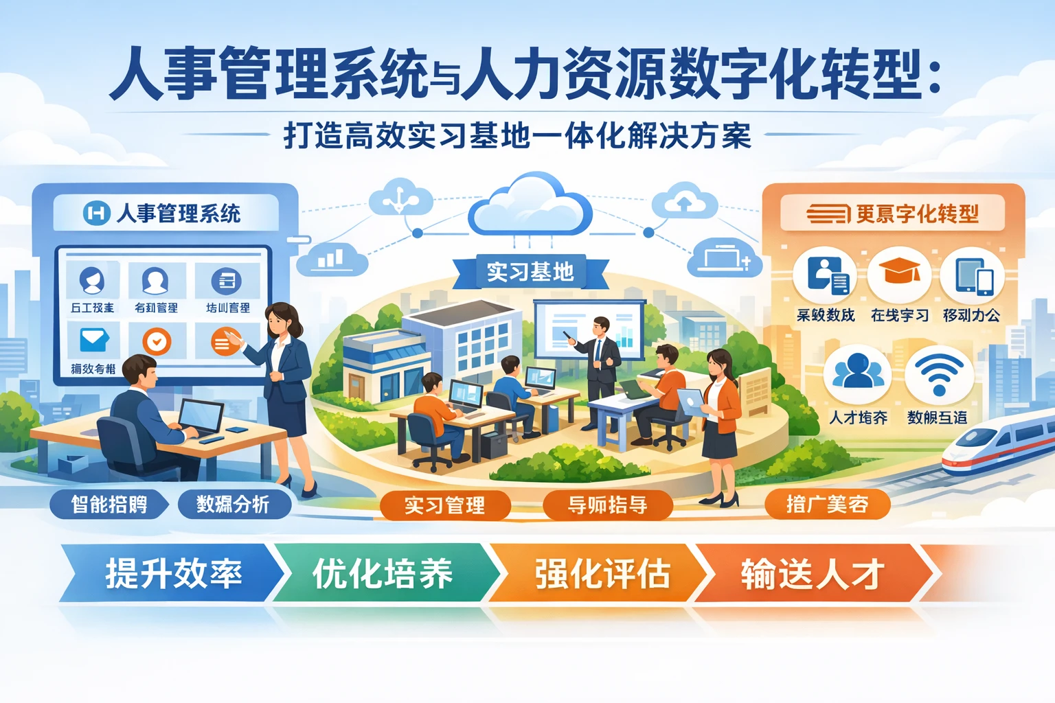 人事管理系统与人力资源数字化转型：打造高效实习基地一体化解决方案
